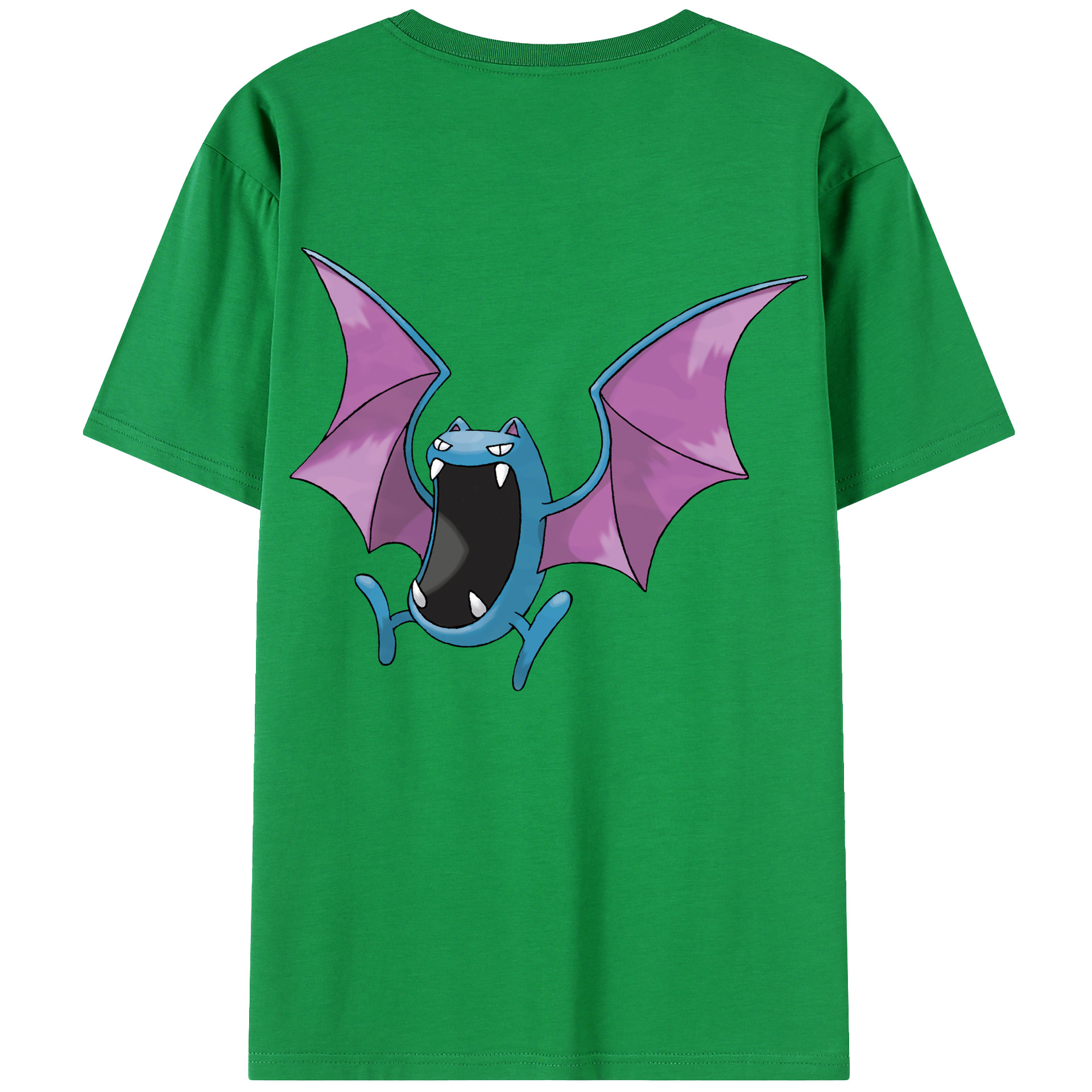 （画像用） ポケットモンスター Pokémon 綿100％ メンズ半袖Tシャツ（バックプリント） 通気性