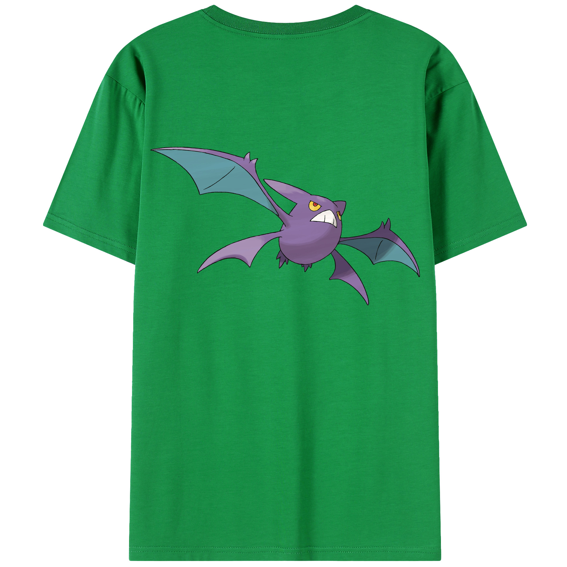 （画像用） ポケットモンスター Pokémon 綿100％ メンズ半袖Tシャツ（バックプリント） 通気性