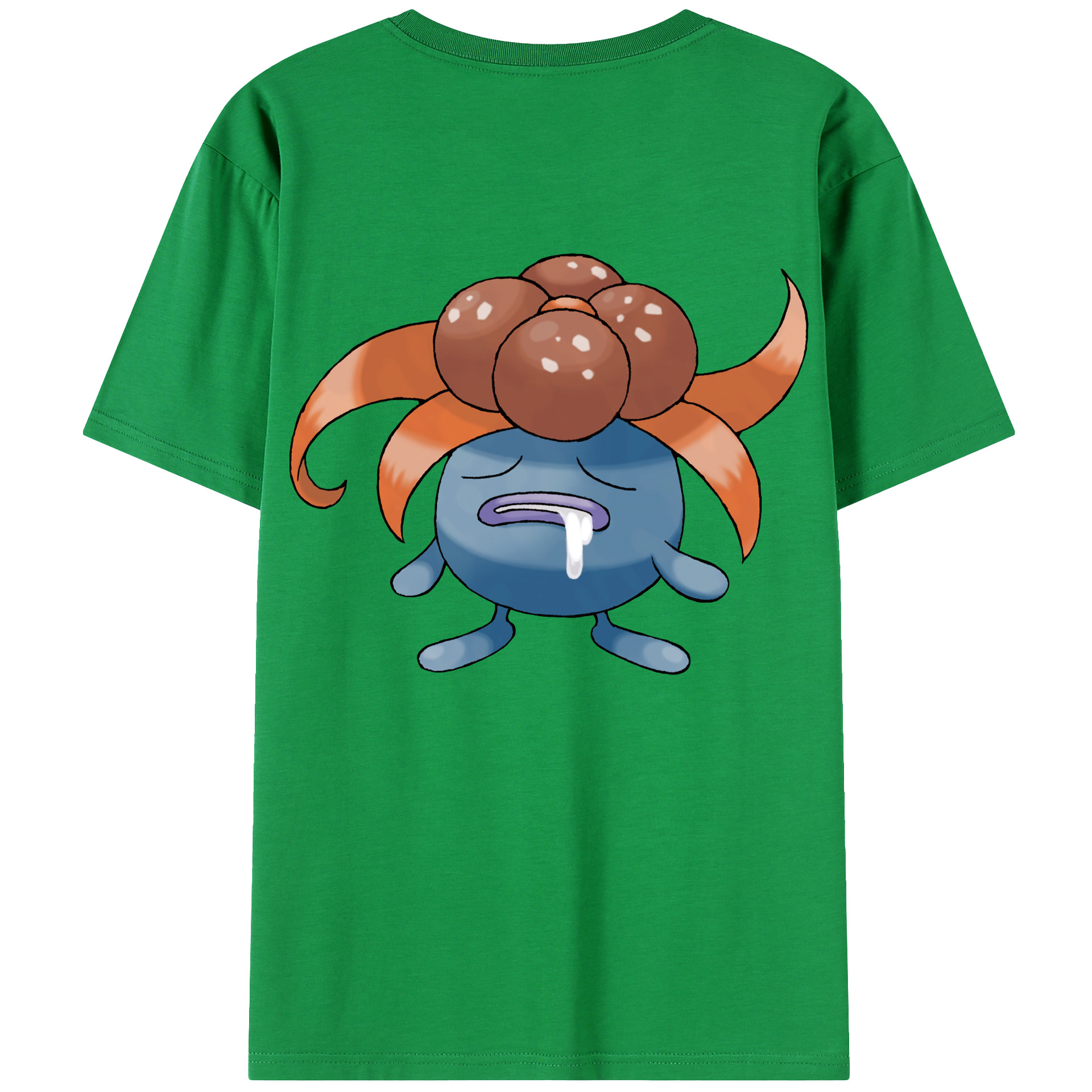 （画像用） ポケットモンスター Pokémon 綿100％ メンズ半袖Tシャツ（バックプリント） 通気性