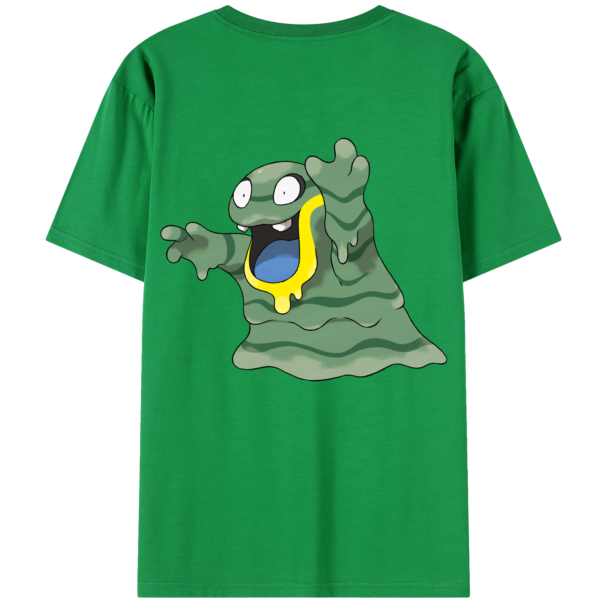 （画像用） ポケットモンスター Pokémon 綿100％ メンズ半袖Tシャツ（バックプリント） 通気性
