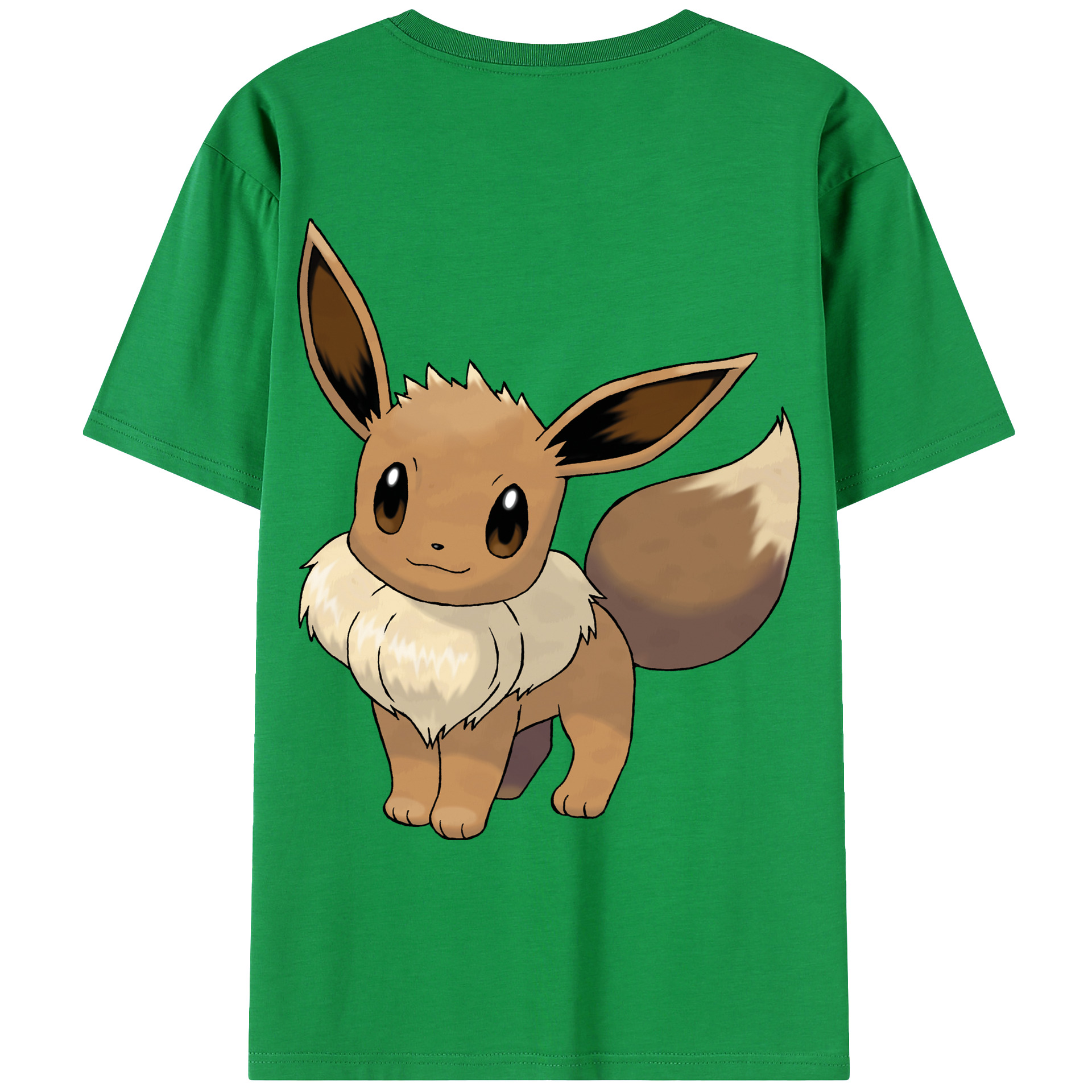 （画像用） ポケットモンスター Pokémon 綿100％ メンズ半袖Tシャツ（バックプリント） 通気性