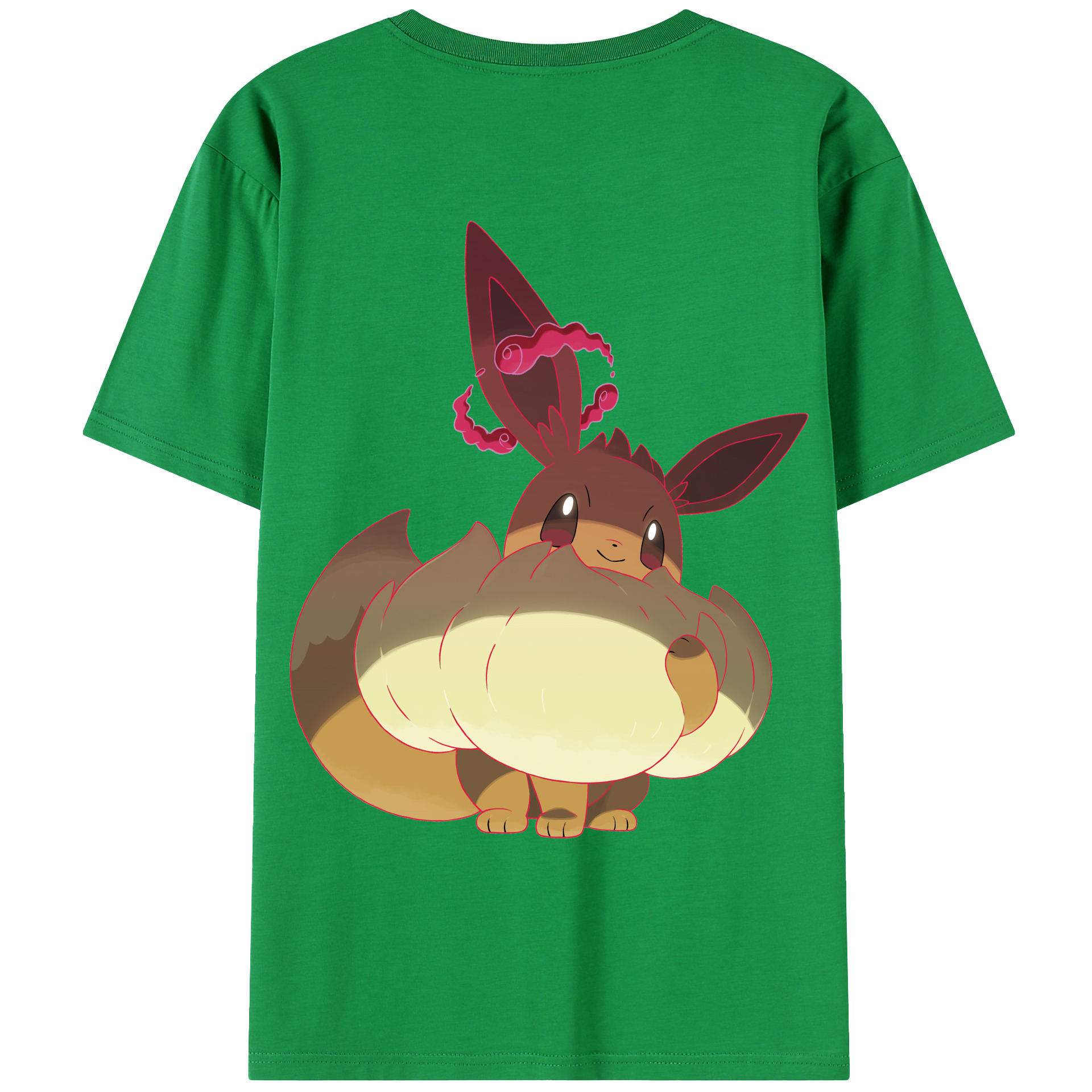 （画像用） ポケットモンスター Pokémon 綿100％ メンズ半袖Tシャツ（バックプリント） 通気性