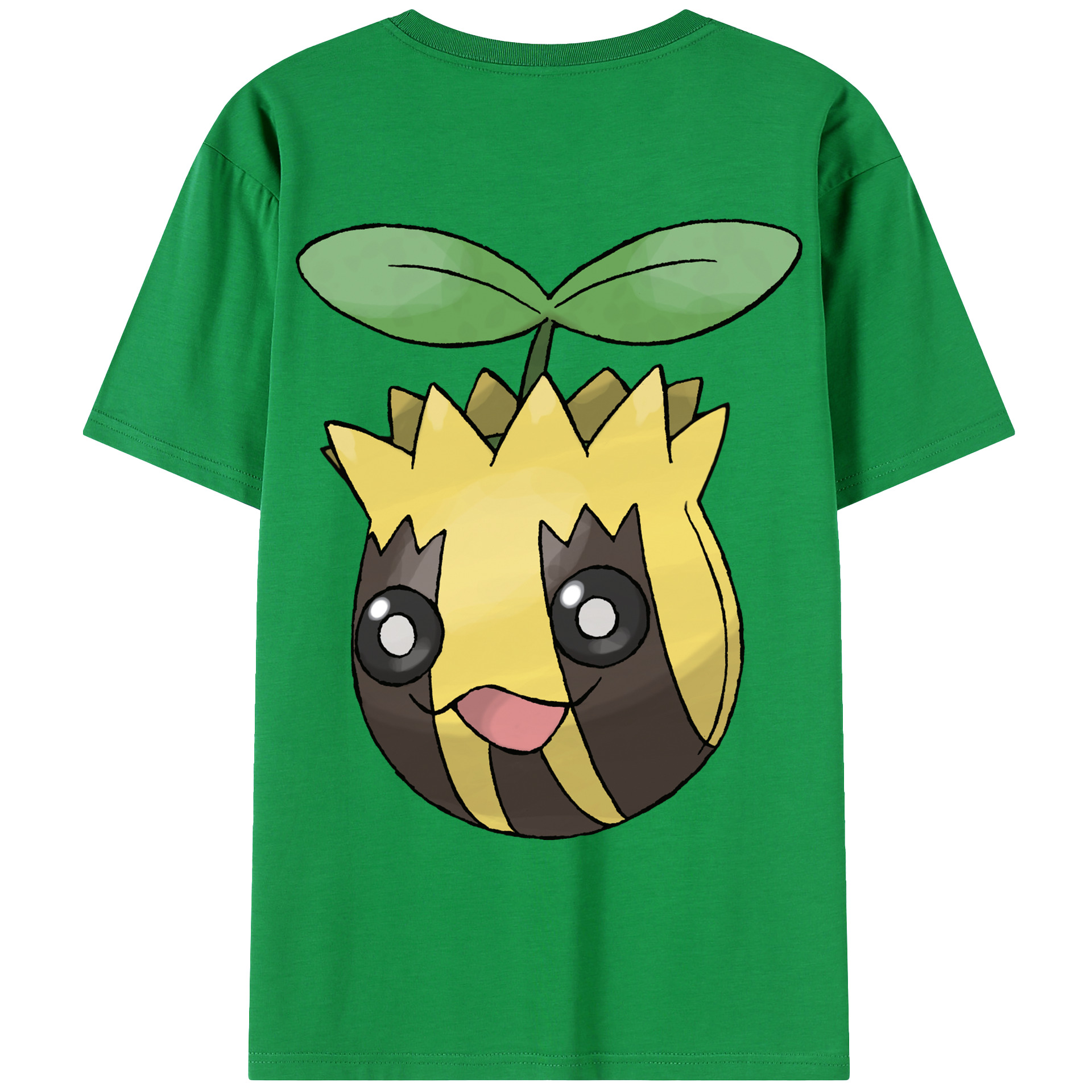 （画像用） ポケットモンスター Pokémon 綿100％ メンズ半袖Tシャツ（バックプリント） 通気性
