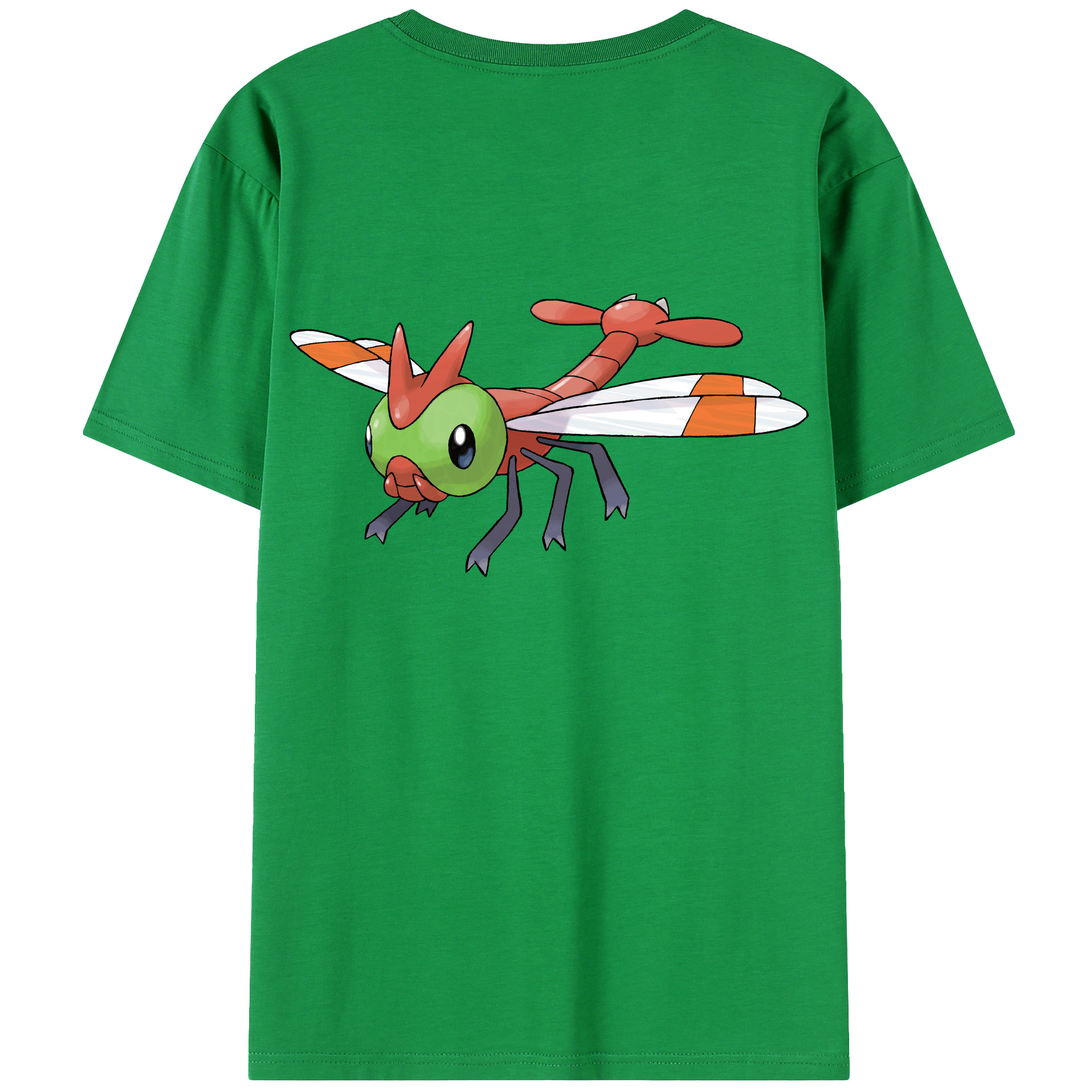 （画像用） ポケットモンスター Pokémon 綿100％ メンズ半袖Tシャツ（バックプリント） 通気性