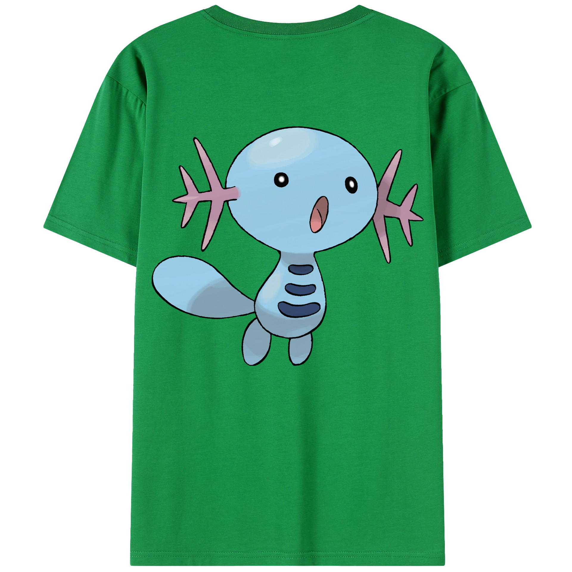 （画像用） ポケットモンスター Pokémon 綿100％ メンズ半袖Tシャツ（バックプリント） 通気性
