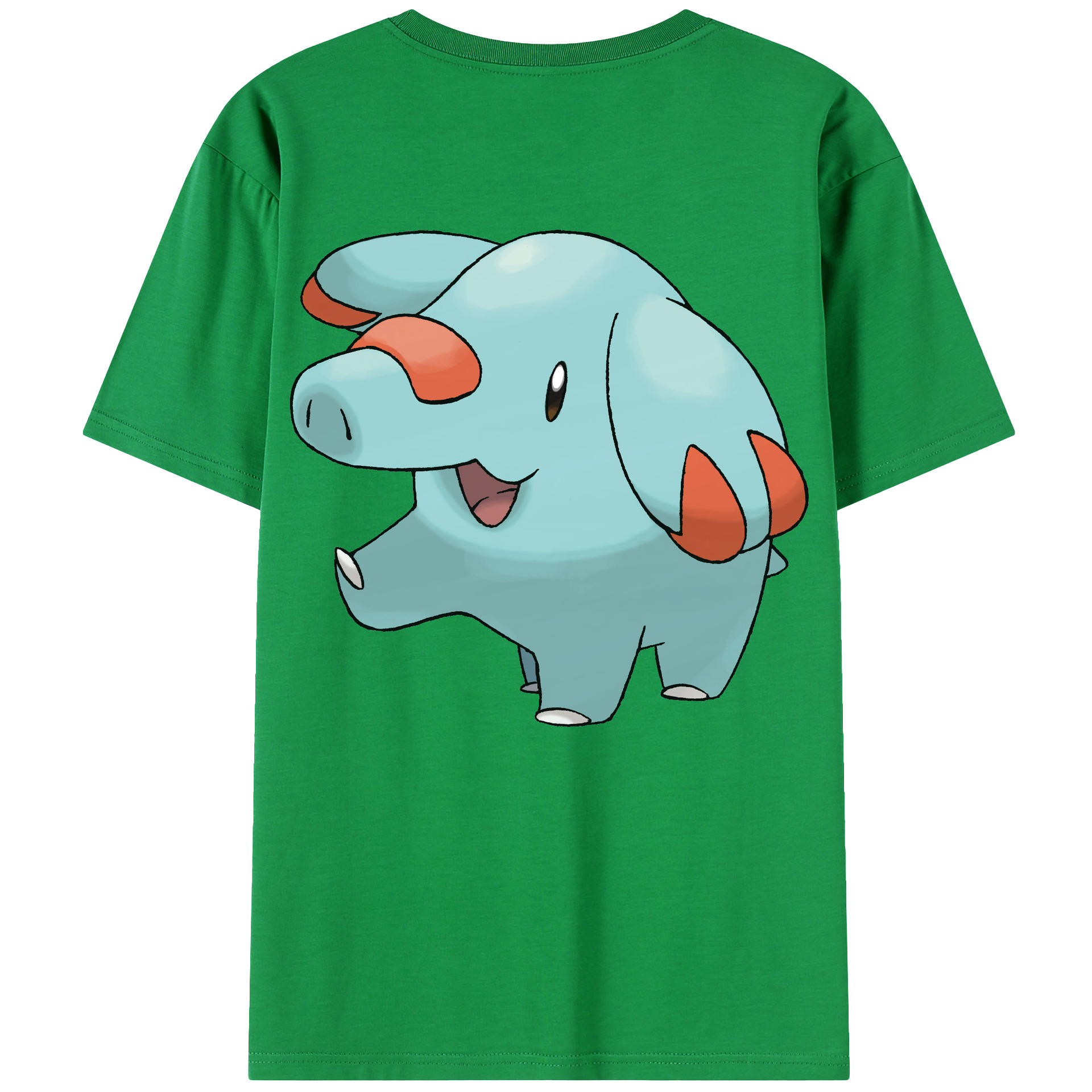 （画像用） ポケットモンスター Pokémon 綿100％ メンズ半袖Tシャツ（バックプリント） 通気性