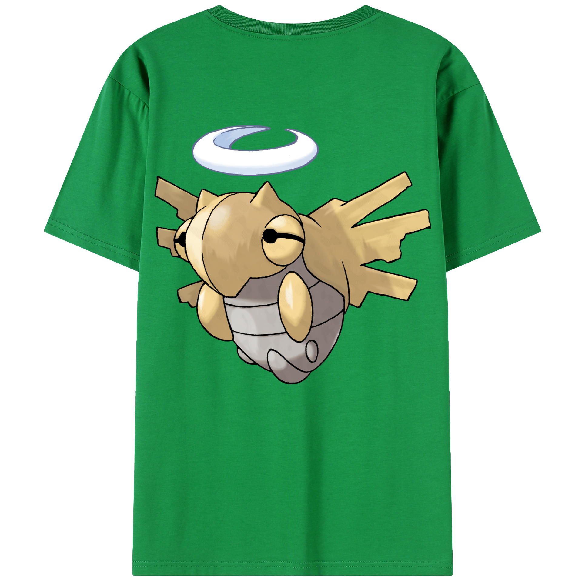 （画像用） ポケットモンスター Pokémon 綿100％ メンズ半袖Tシャツ（バックプリント） 通気性