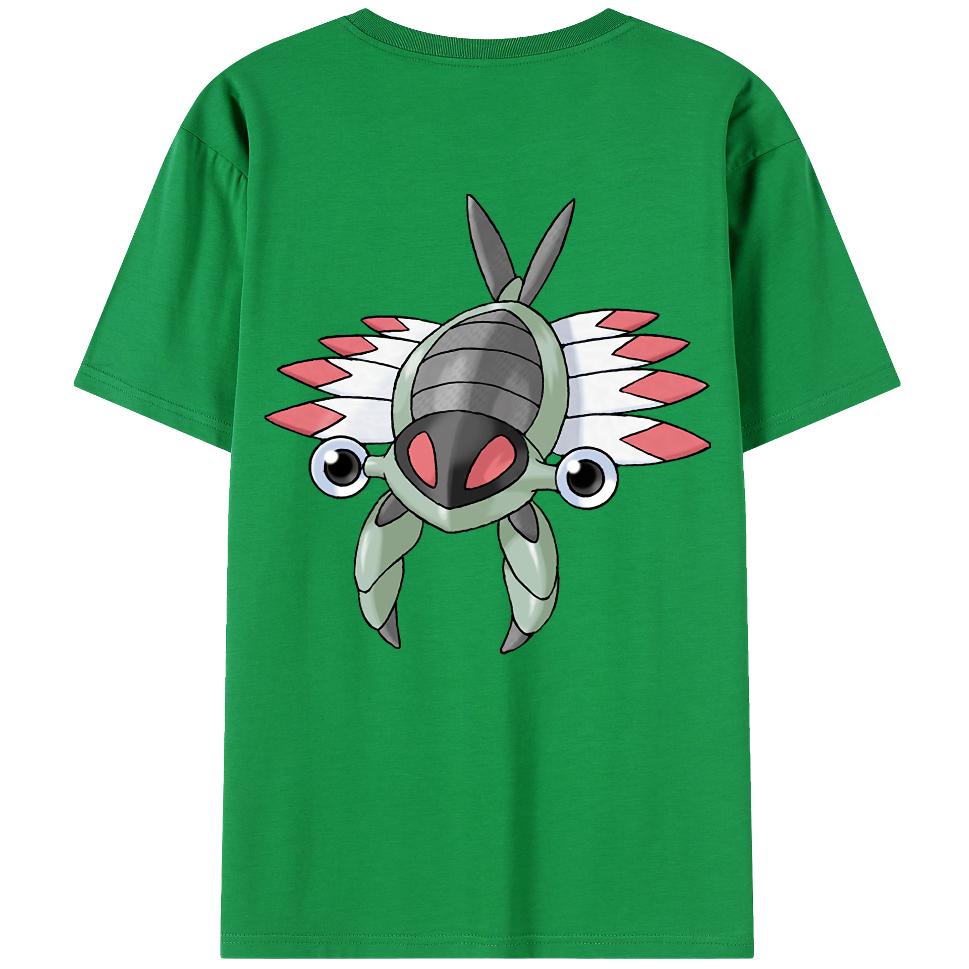 （画像用） ポケットモンスター Pokémon 綿100％ メンズ半袖Tシャツ（バックプリント） 通気性
