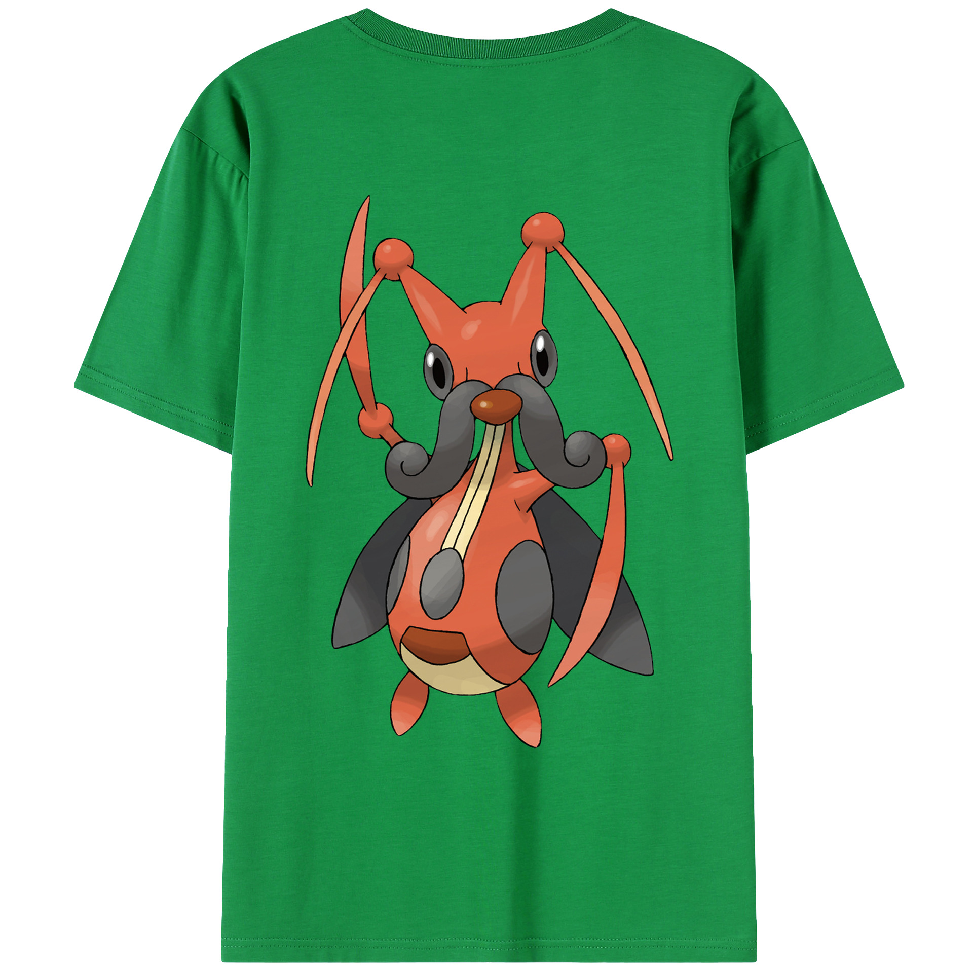 （画像用） ポケットモンスター Pokémon 綿100％ メンズ半袖Tシャツ（バックプリント） 通気性