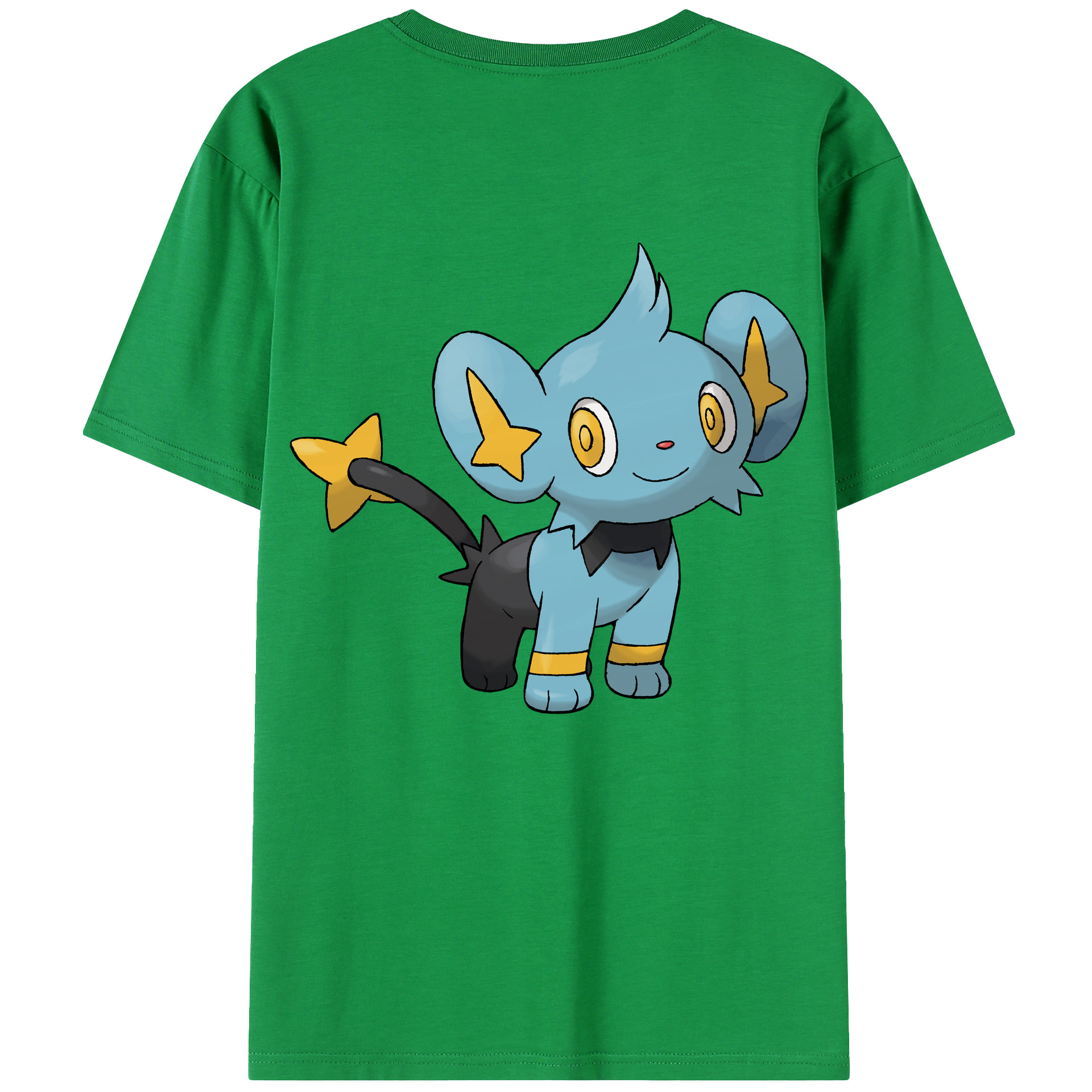 （画像用） ポケットモンスター Pokémon 綿100％ メンズ半袖Tシャツ（バックプリント） 通気性