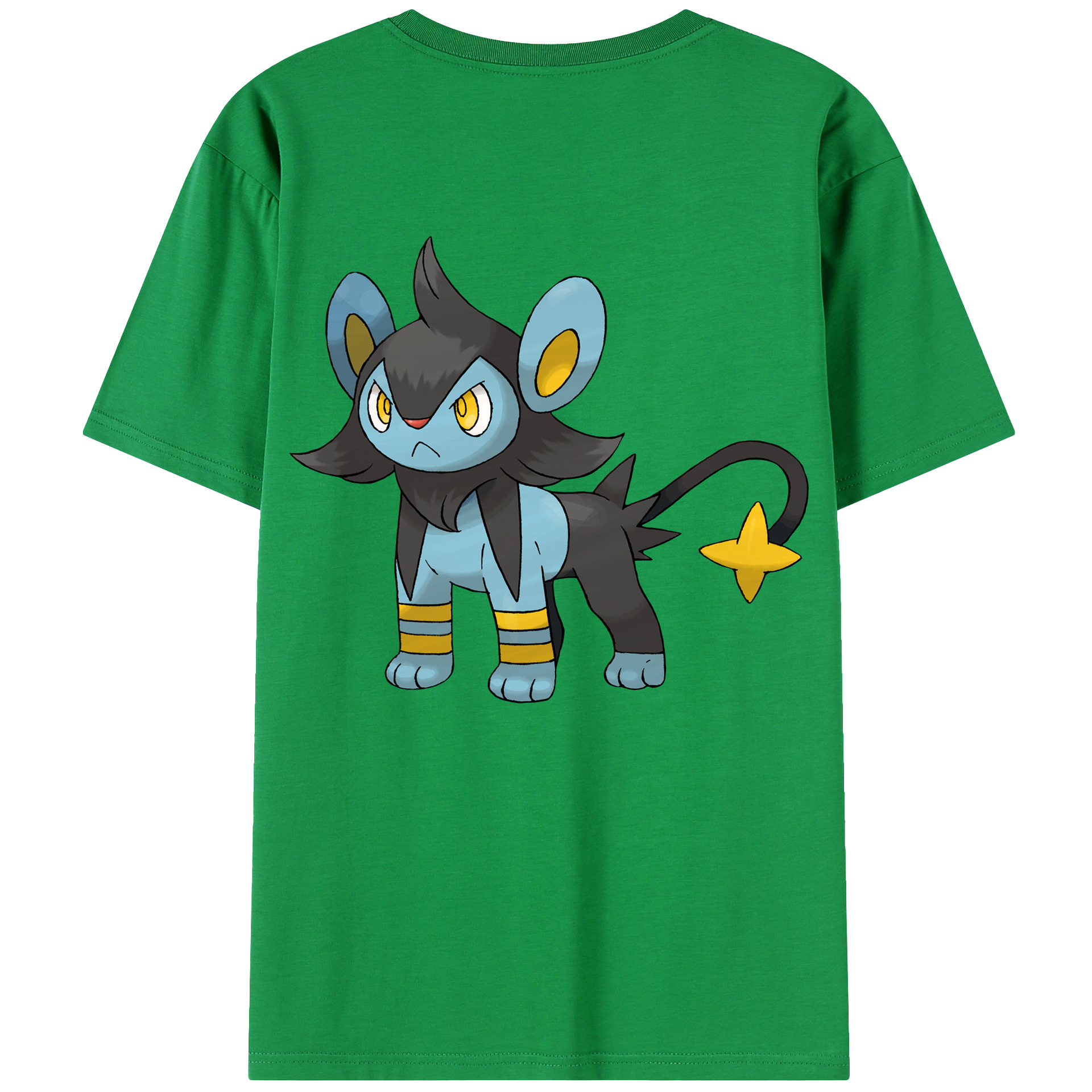 （画像用） ポケットモンスター Pokémon 綿100％ メンズ半袖Tシャツ（バックプリント） 通気性