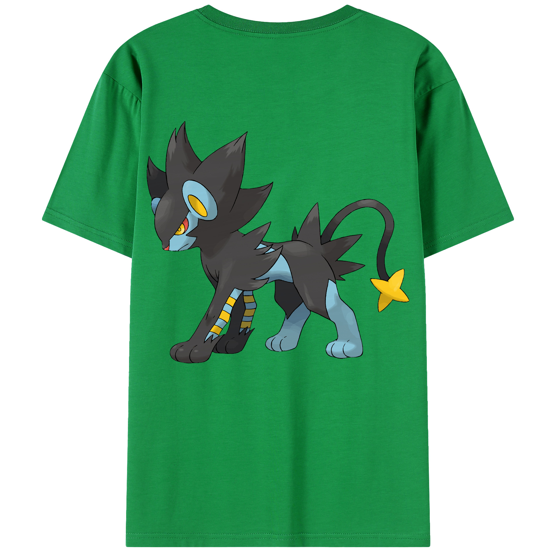 （画像用） ポケットモンスター Pokémon 綿100％ メンズ半袖Tシャツ（バックプリント） 通気性