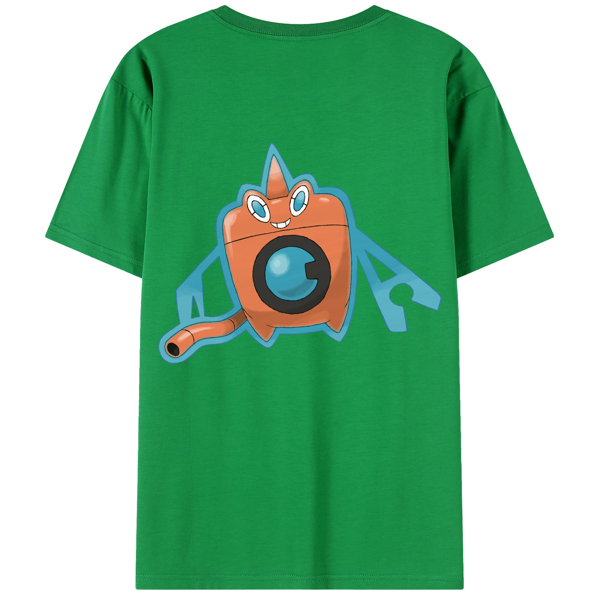 （画像用） ポケットモンスター Pokémon 綿100％ メンズ半袖Tシャツ（バックプリント） 通気性