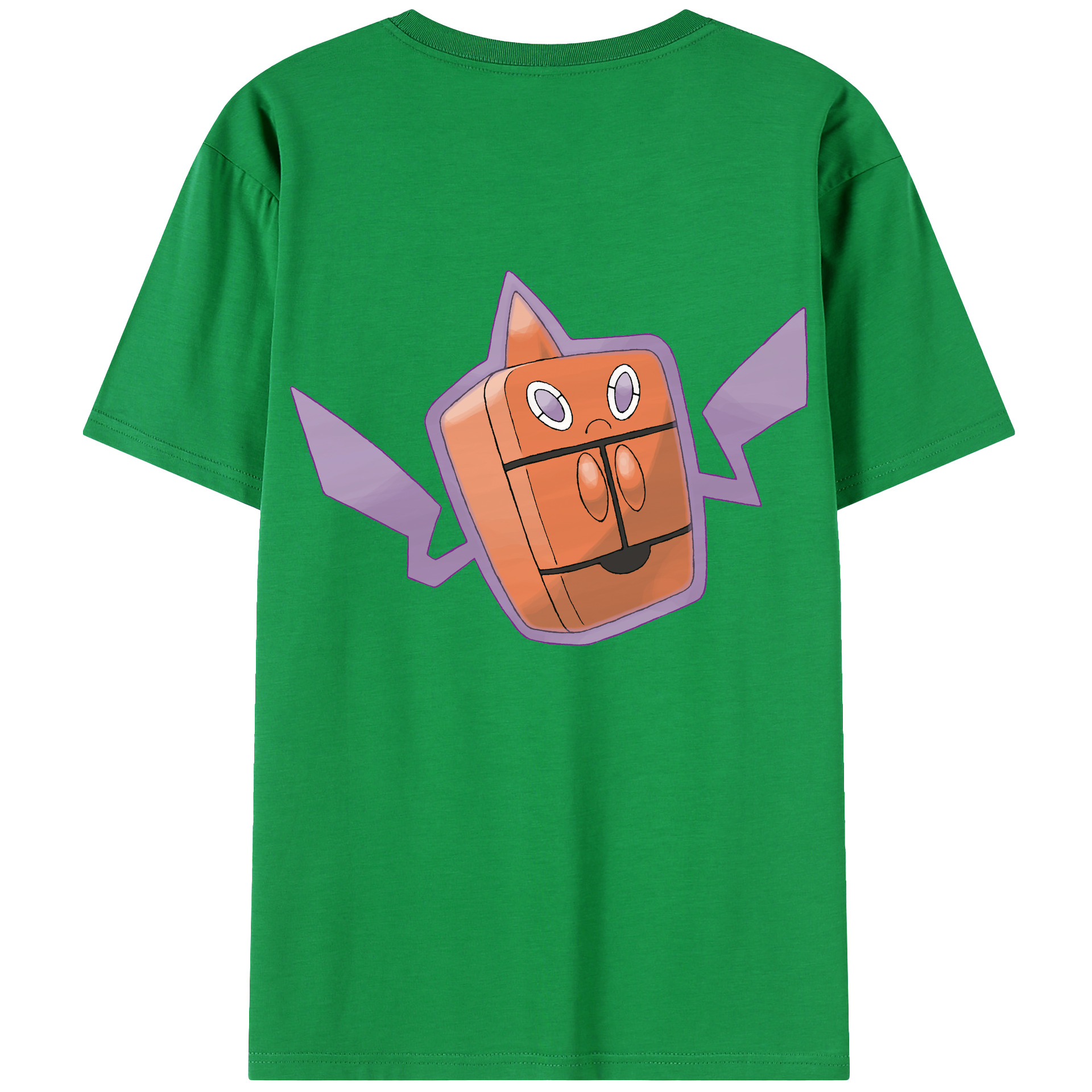 （画像用） ポケットモンスター Pokémon 綿100％ メンズ半袖Tシャツ（バックプリント） 通気性