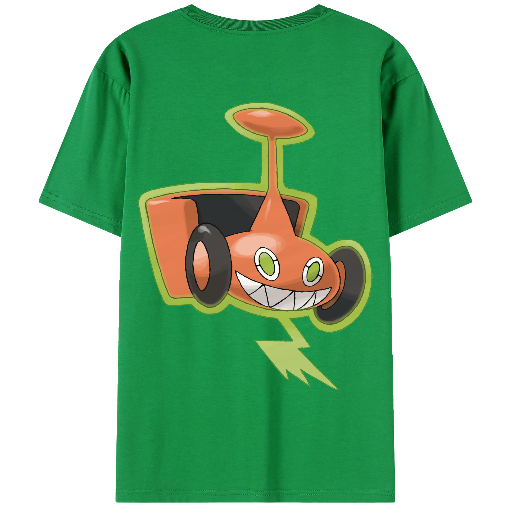 （画像用） ポケットモンスター Pokémon 綿100％ メンズ半袖Tシャツ（バックプリント） 通気性