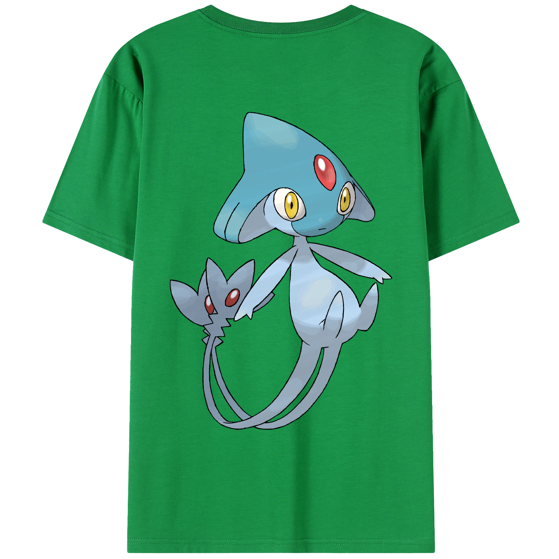 （画像用） ポケットモンスター Pokémon 綿100％ メンズ半袖Tシャツ（バックプリント） 通気性