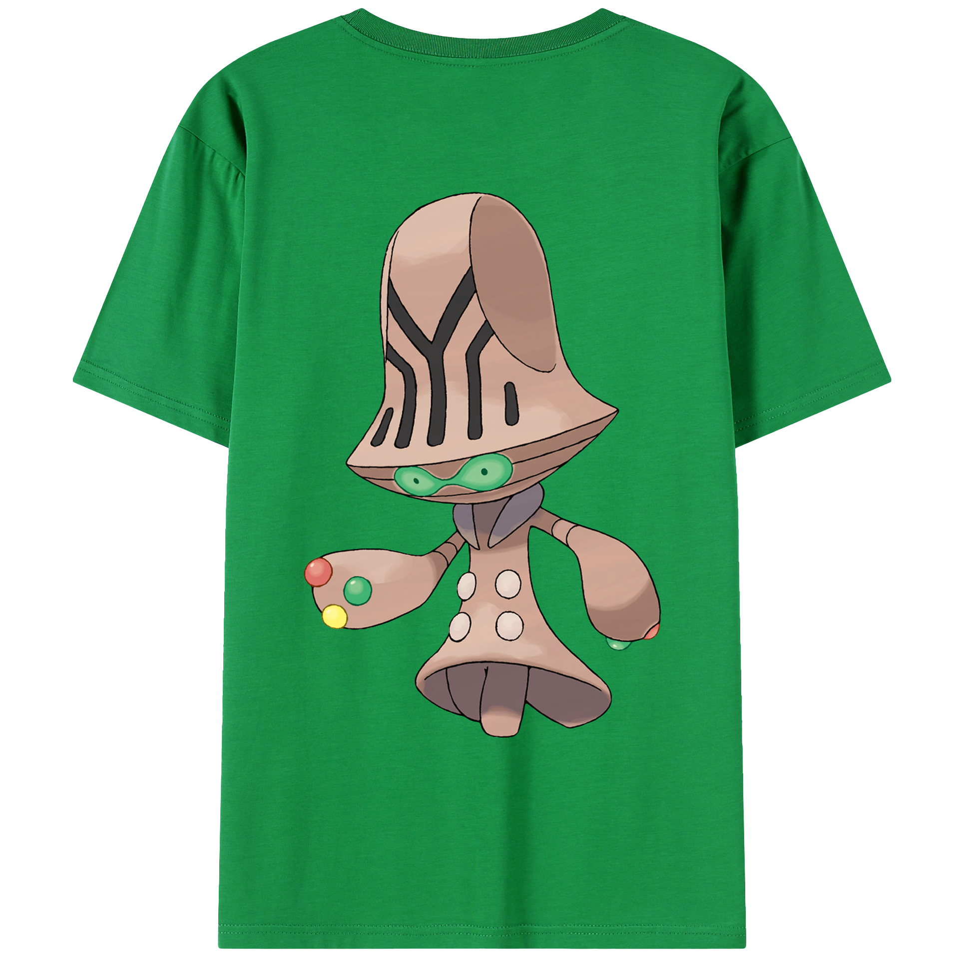 （画像用） ポケットモンスター Pokémon 綿100％ メンズ半袖Tシャツ（バックプリント） 通気性