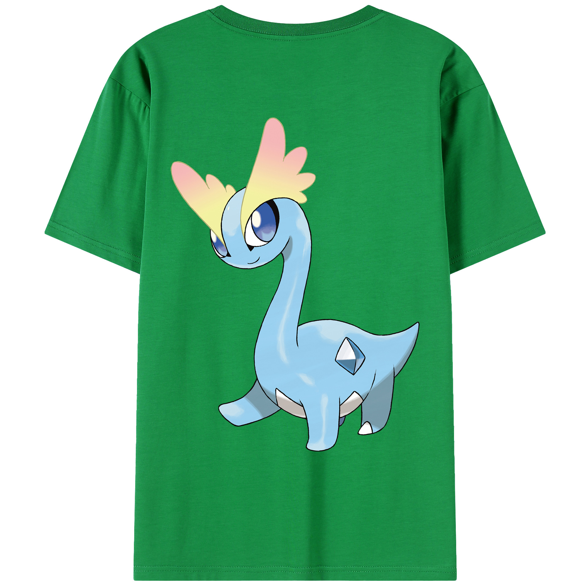 （画像用） ポケットモンスター Pokémon 綿100％ メンズ半袖Tシャツ（バックプリント） 通気性