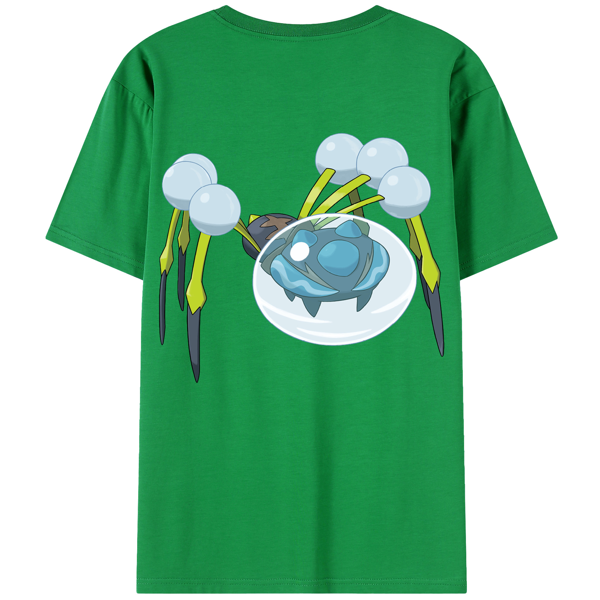 （画像用） ポケットモンスター Pokémon 綿100％ メンズ半袖Tシャツ（バックプリント） 通気性