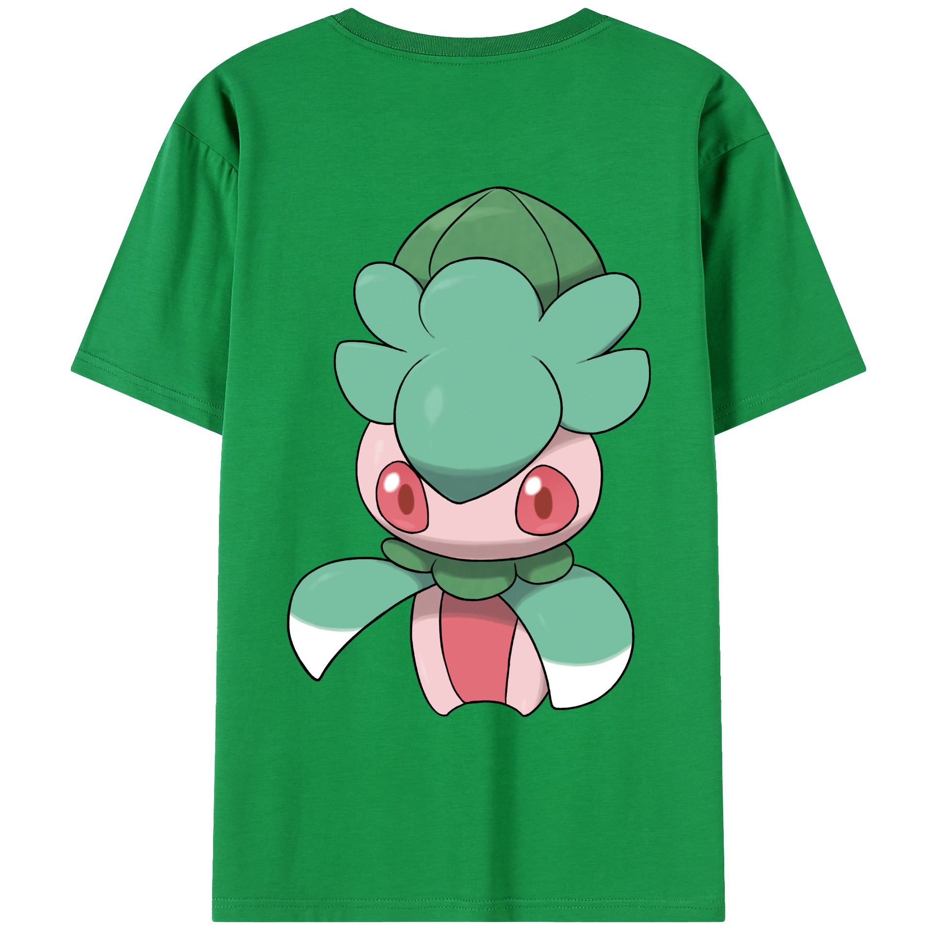 （画像用） ポケットモンスター Pokémon 綿100％ メンズ半袖Tシャツ（バックプリント） 通気性