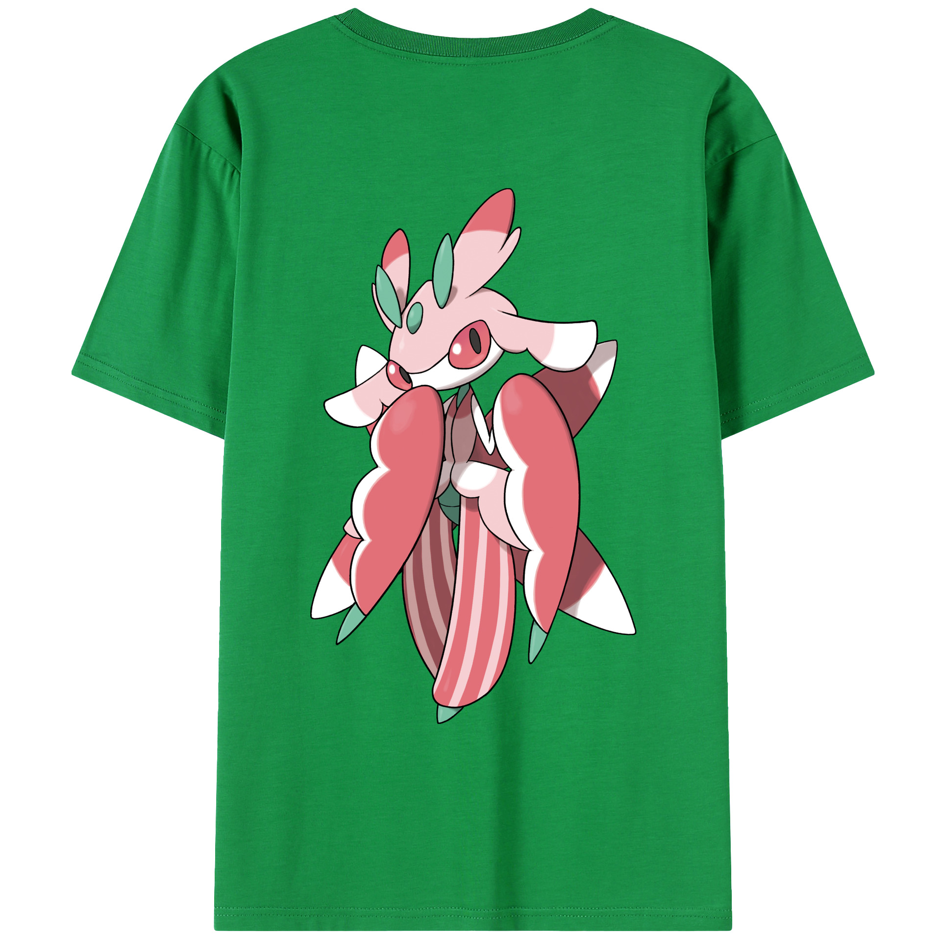 （画像用） ポケットモンスター Pokémon 綿100％ メンズ半袖Tシャツ（バックプリント） 通気性