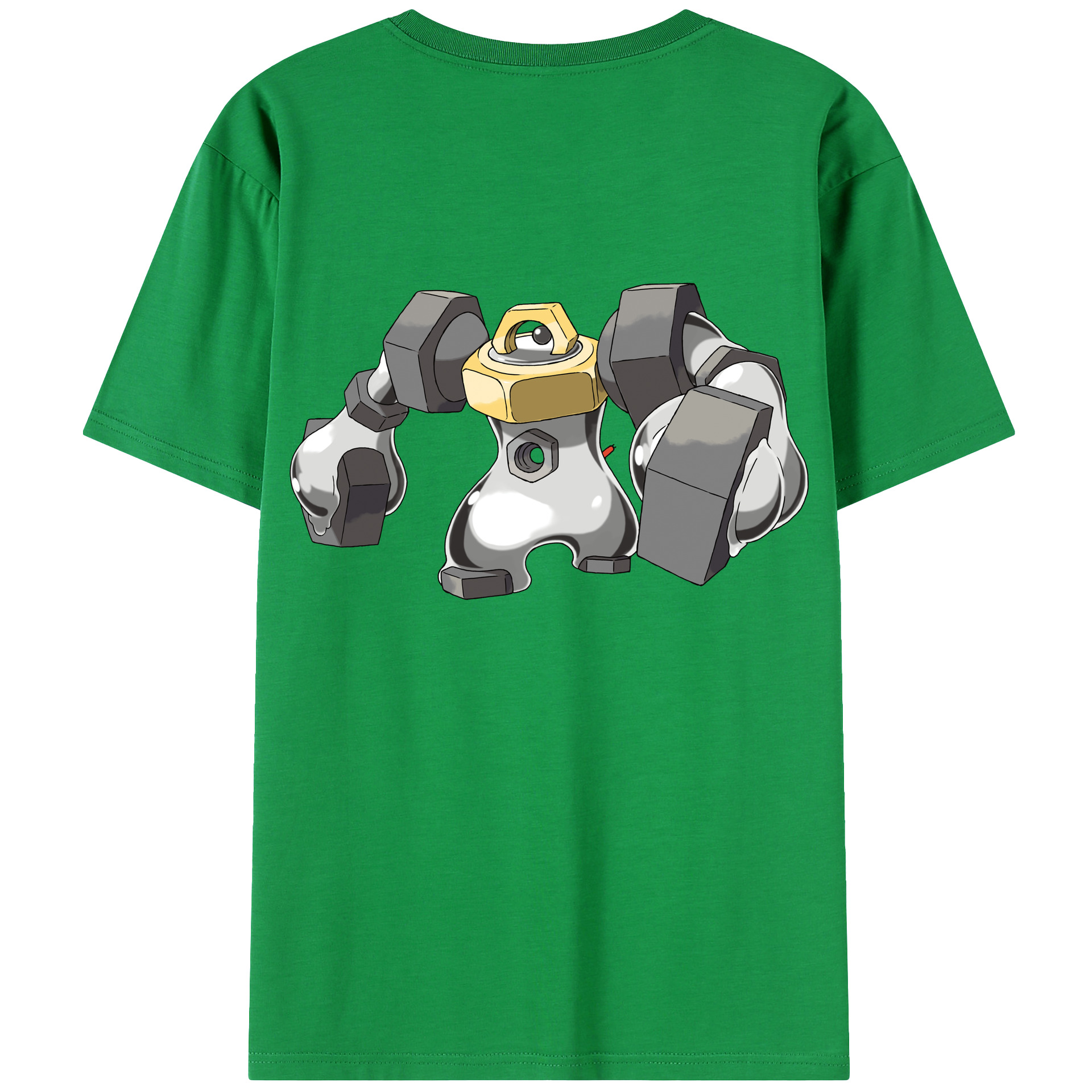 （画像用） ポケットモンスター Pokémon 綿100％ メンズ半袖Tシャツ（バックプリント） 通気性