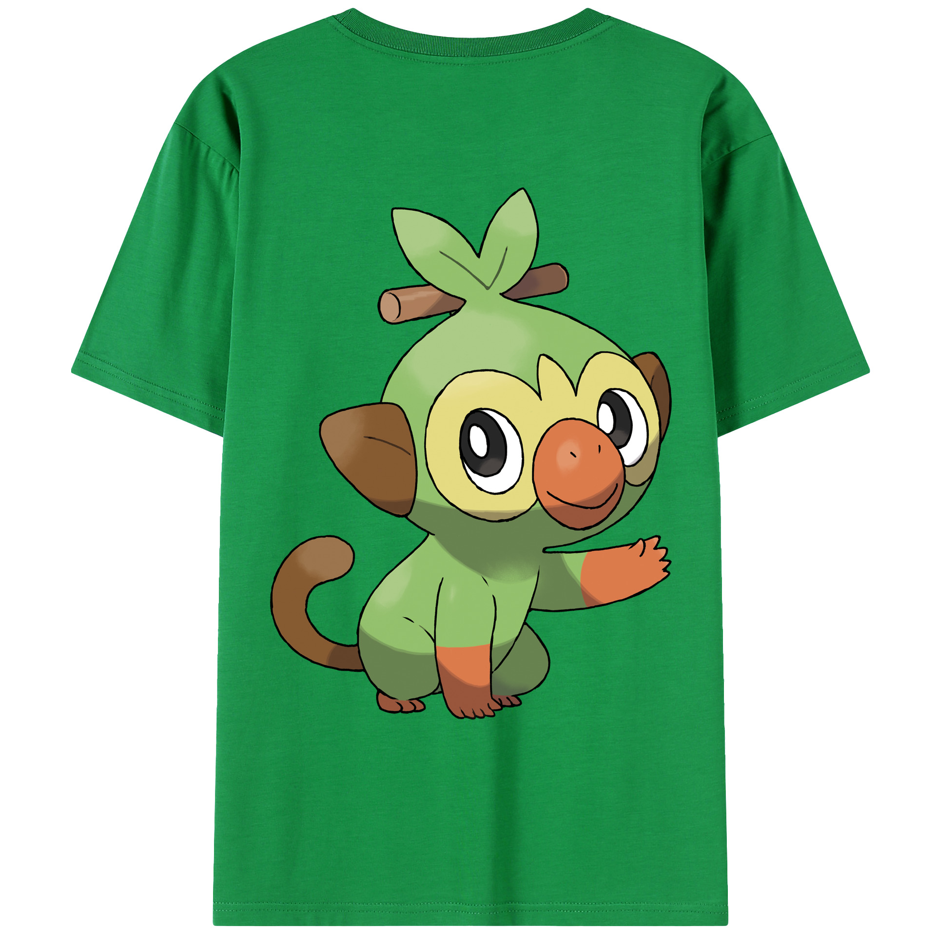 （画像用） ポケットモンスター Pokémon 綿100％ メンズ半袖Tシャツ（バックプリント） 通気性