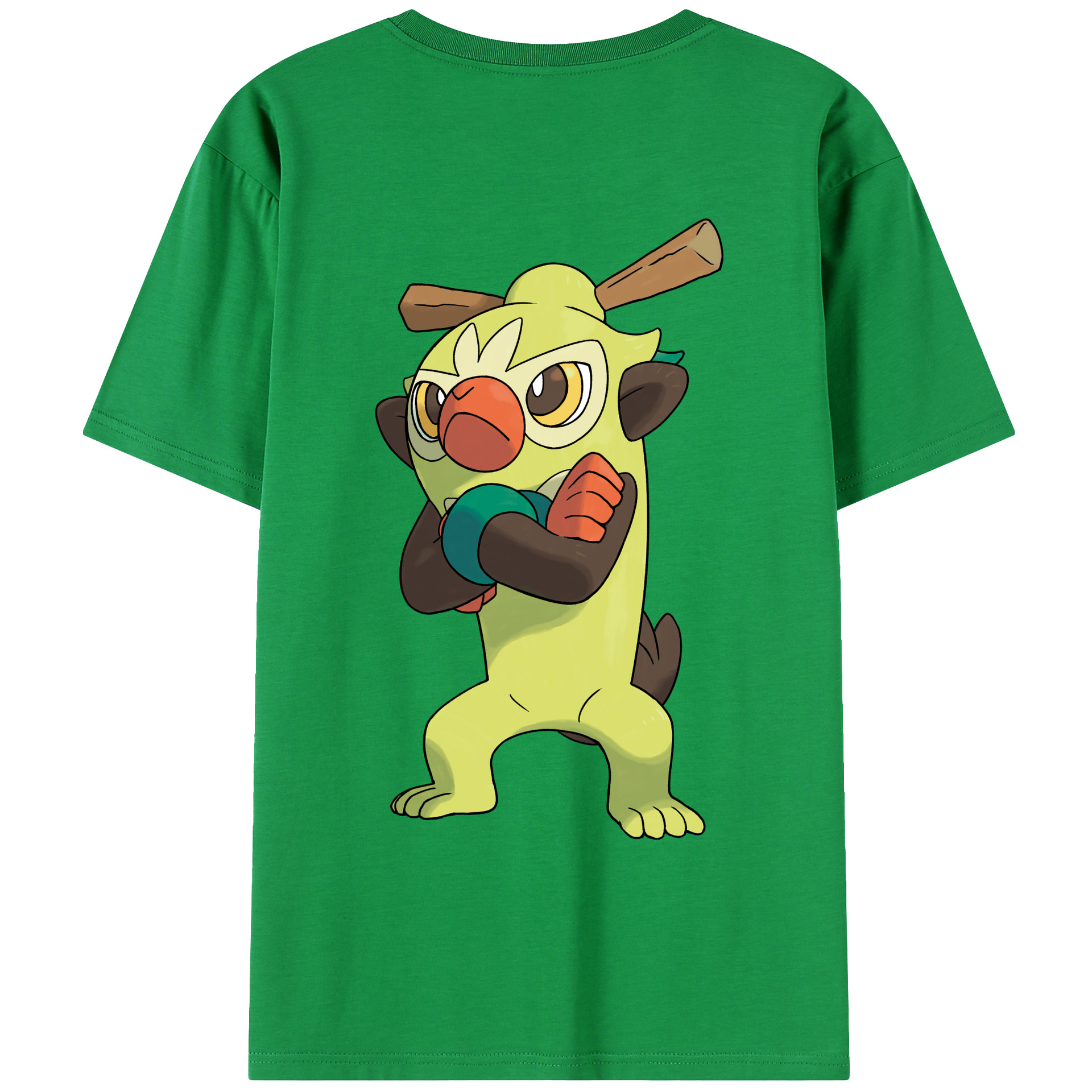 （画像用） ポケットモンスター Pokémon 綿100％ メンズ半袖Tシャツ（バックプリント） 通気性