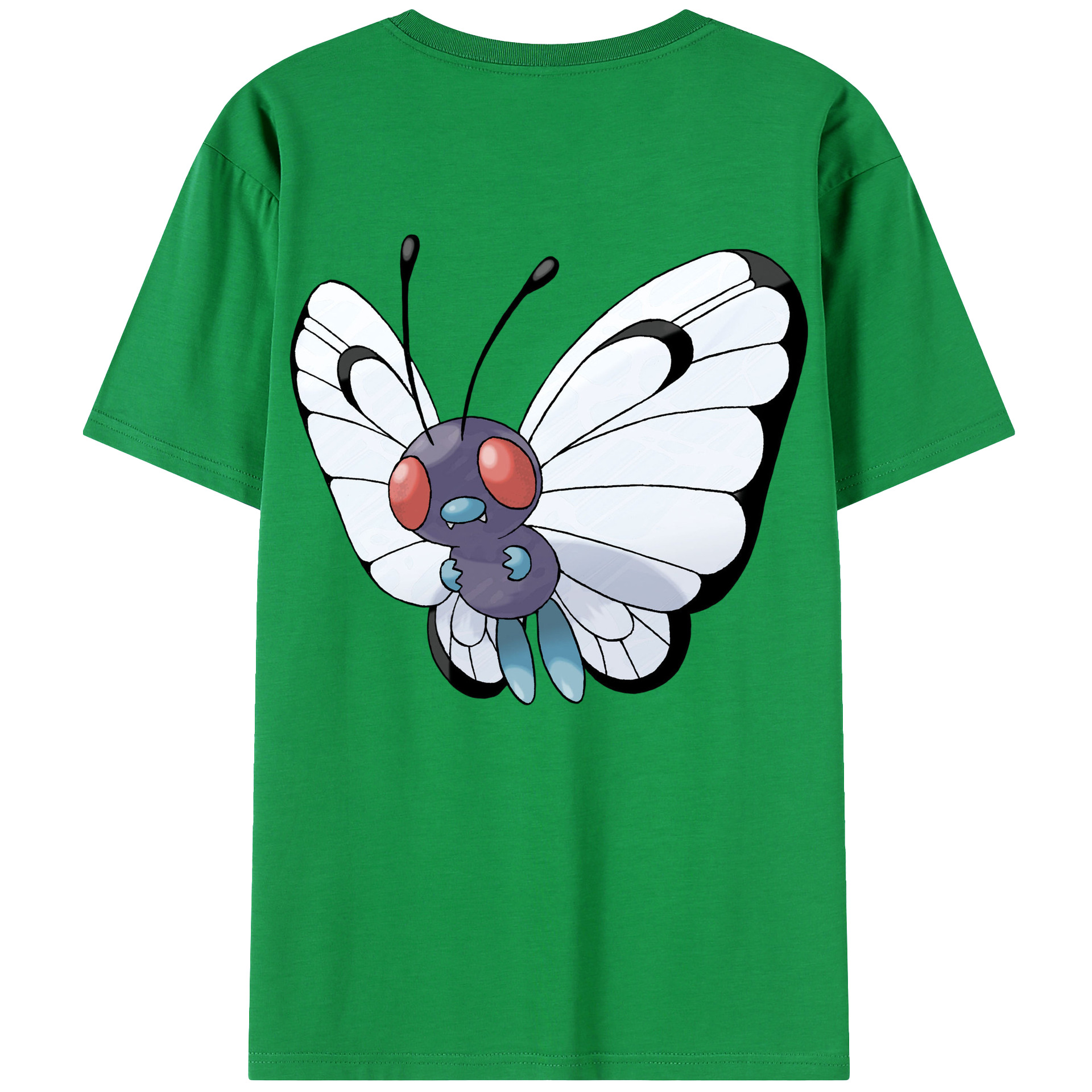 （画像用） ポケットモンスター Pokémon 綿100％ メンズ半袖Tシャツ（バックプリント） 通気性
