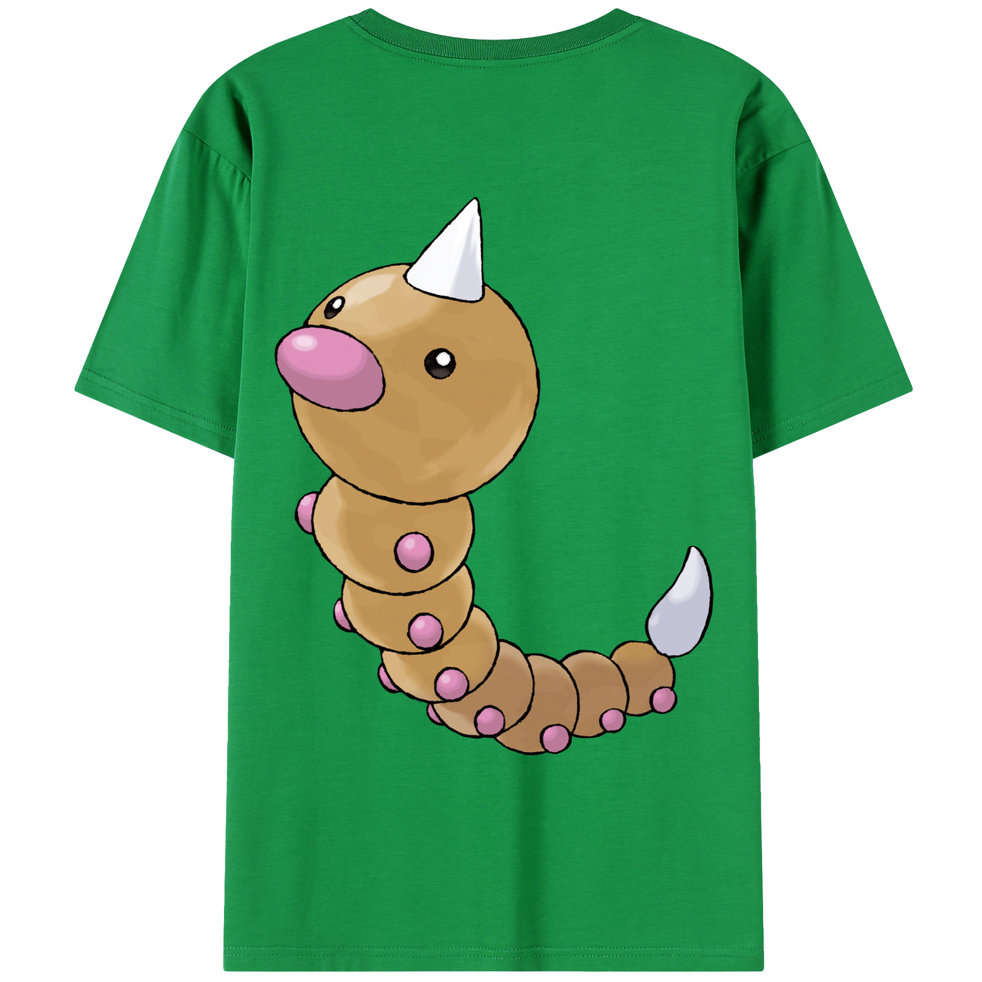 （画像用） ポケットモンスター Pokémon 綿100％ メンズ半袖Tシャツ（バックプリント） 通気性
