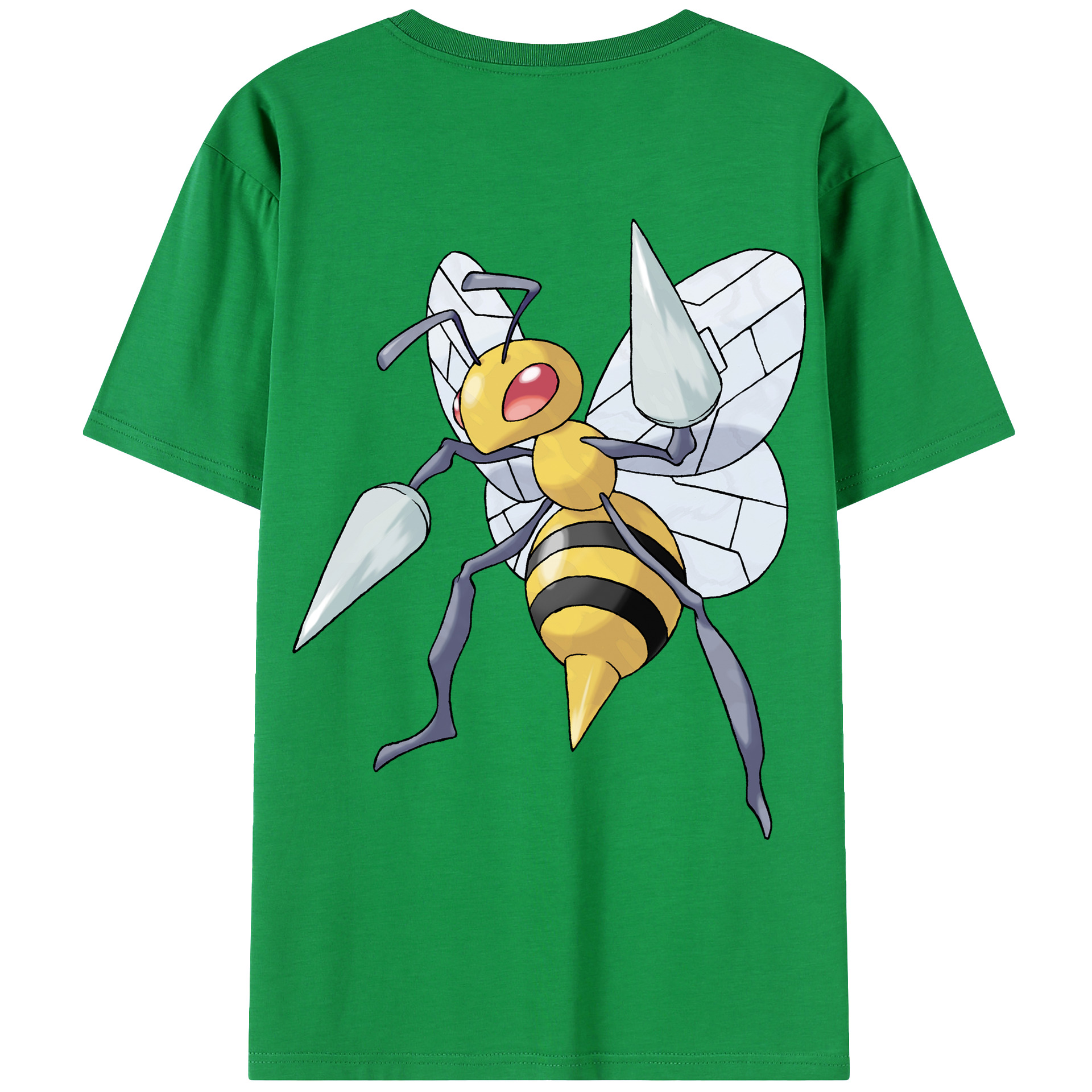 （画像用） ポケットモンスター Pokémon 綿100％ メンズ半袖Tシャツ（バックプリント） 通気性