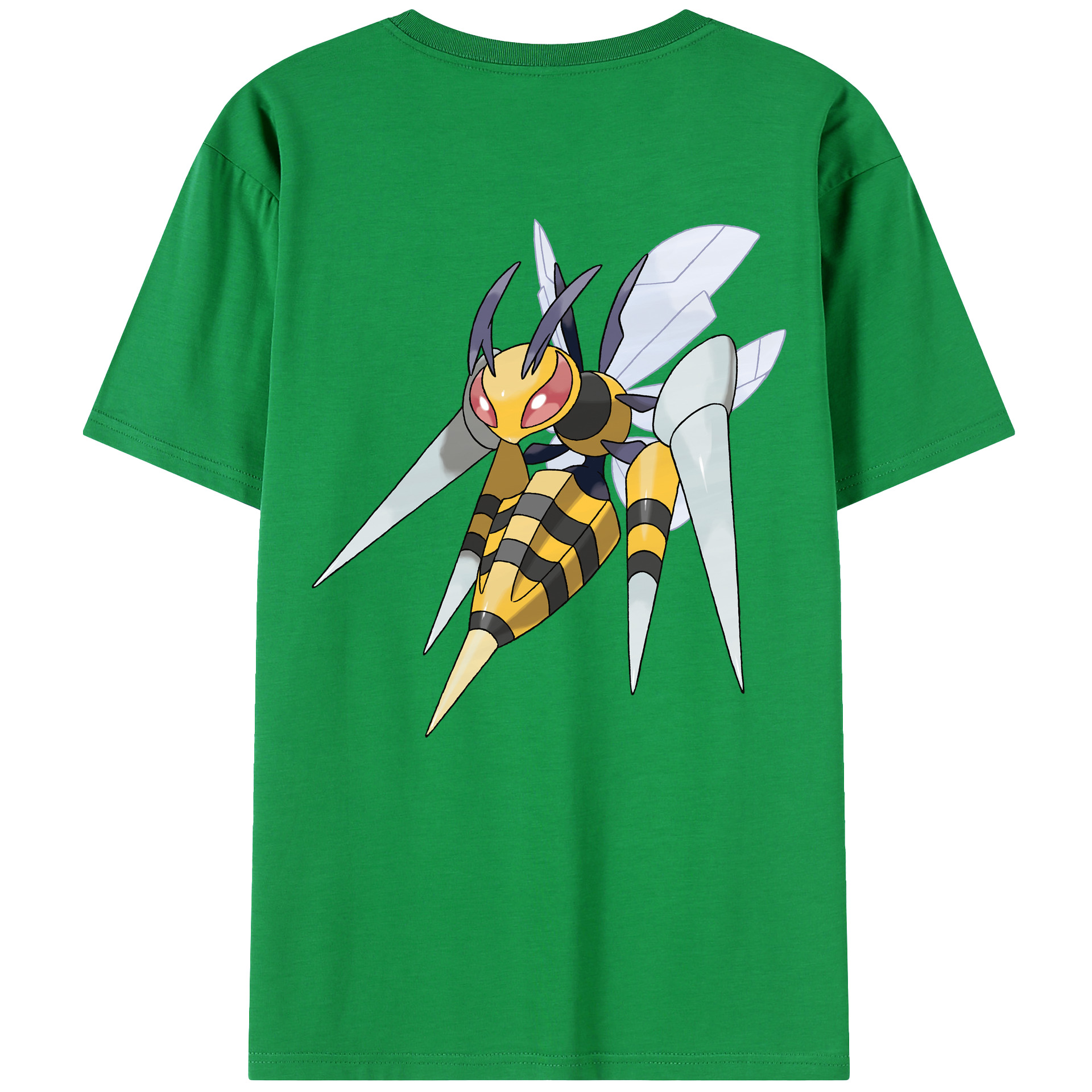 （画像用） ポケットモンスター Pokémon 綿100％ メンズ半袖Tシャツ（バックプリント） 通気性