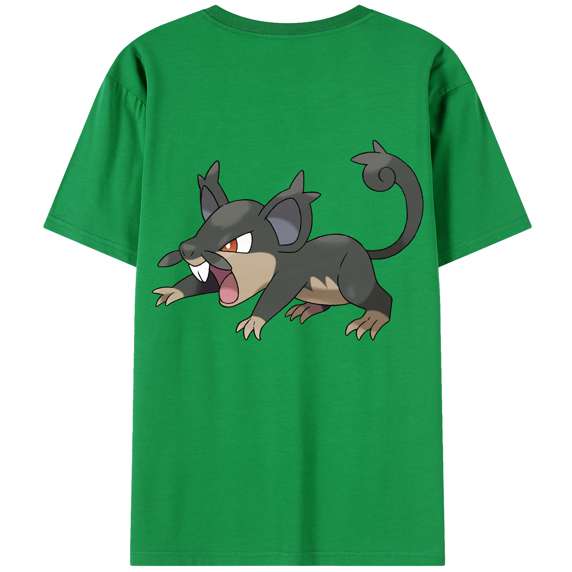 （画像用） ポケットモンスター Pokémon 綿100％ メンズ半袖Tシャツ（バックプリント） 通気性