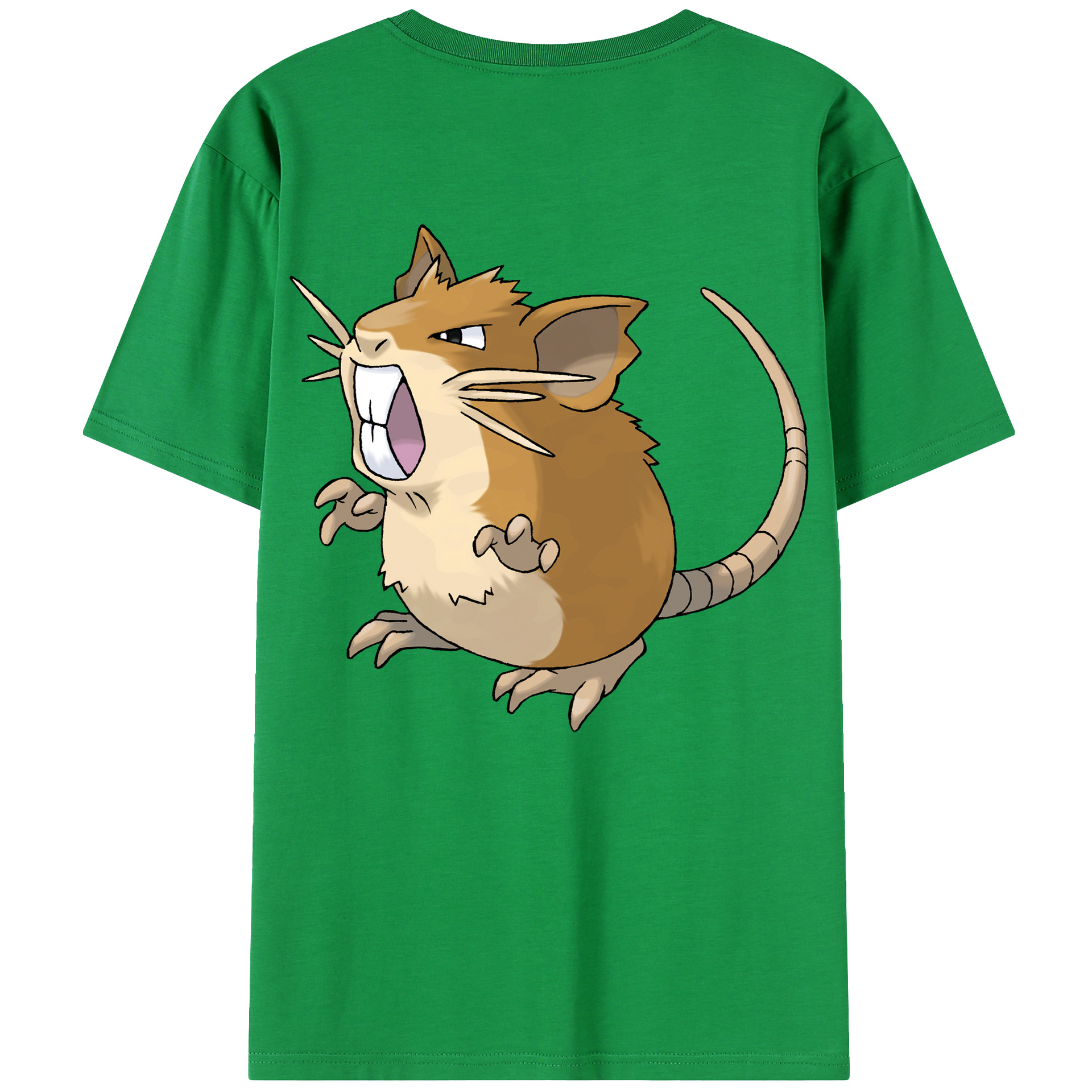 （画像用） ポケットモンスター Pokémon 綿100％ メンズ半袖Tシャツ（バックプリント） 通気性