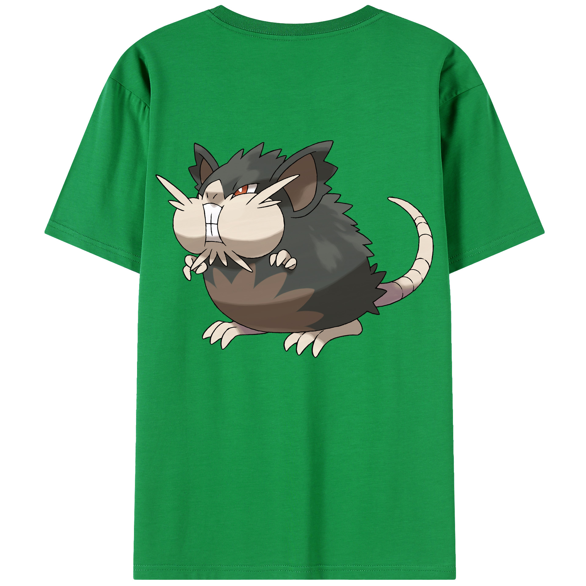 （画像用） ポケットモンスター Pokémon 綿100％ メンズ半袖Tシャツ（バックプリント） 通気性