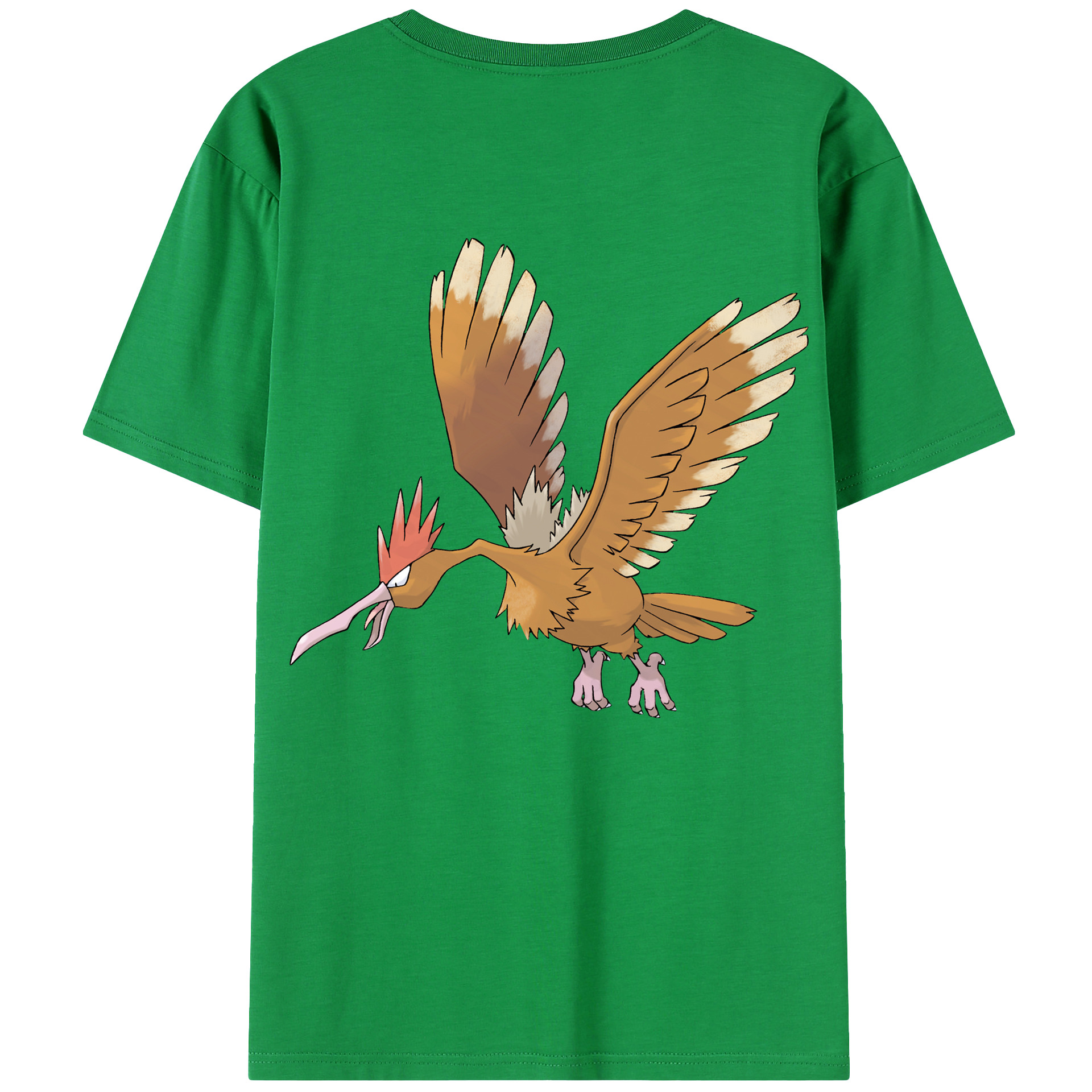 （画像用） ポケットモンスター Pokémon 綿100％ メンズ半袖Tシャツ（バックプリント） 通気性