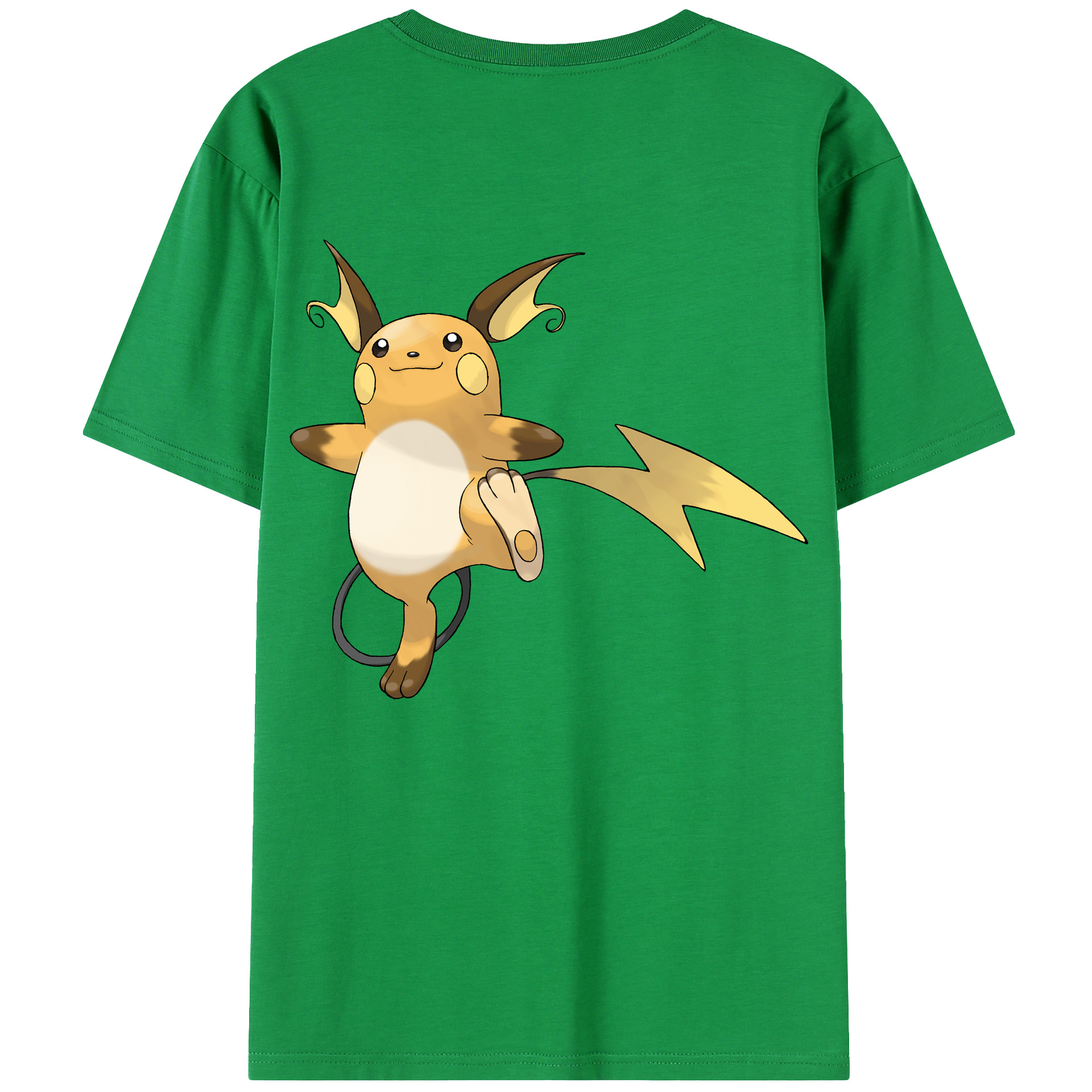 （画像用） ポケットモンスター Pokémon 綿100％ メンズ半袖Tシャツ（バックプリント） 通気性
