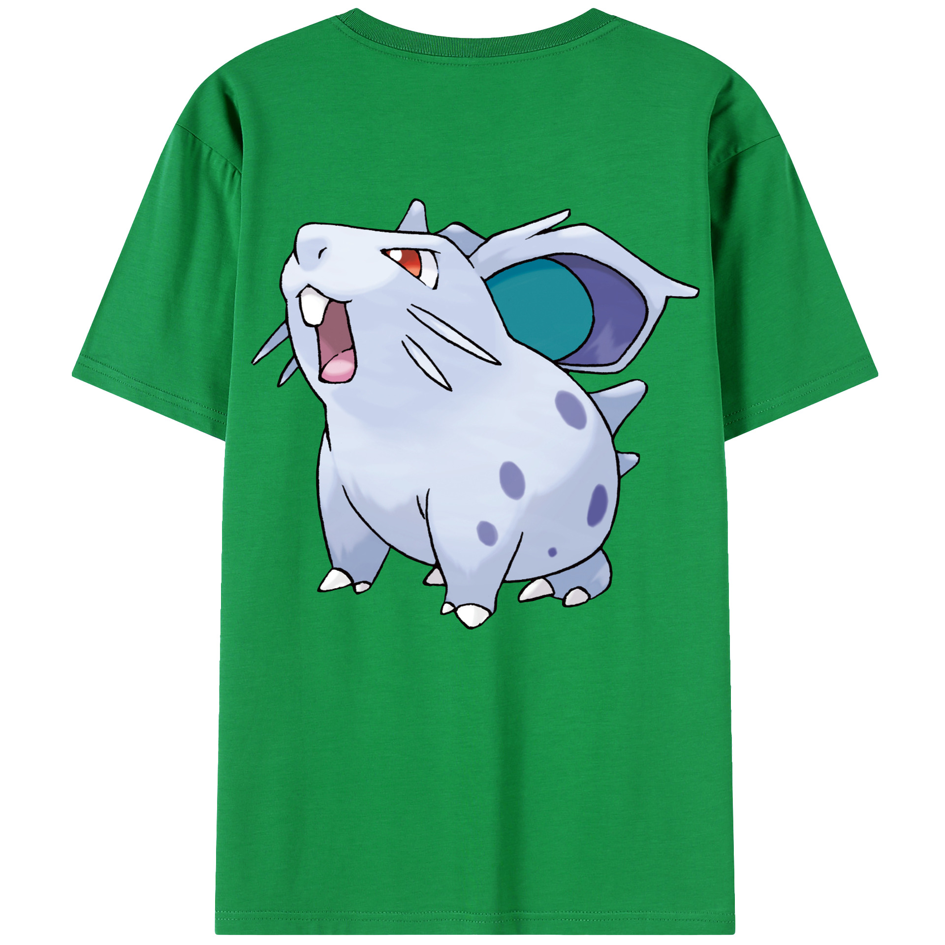 （画像用） ポケットモンスター Pokémon 綿100％ メンズ半袖Tシャツ（バックプリント） 通気性