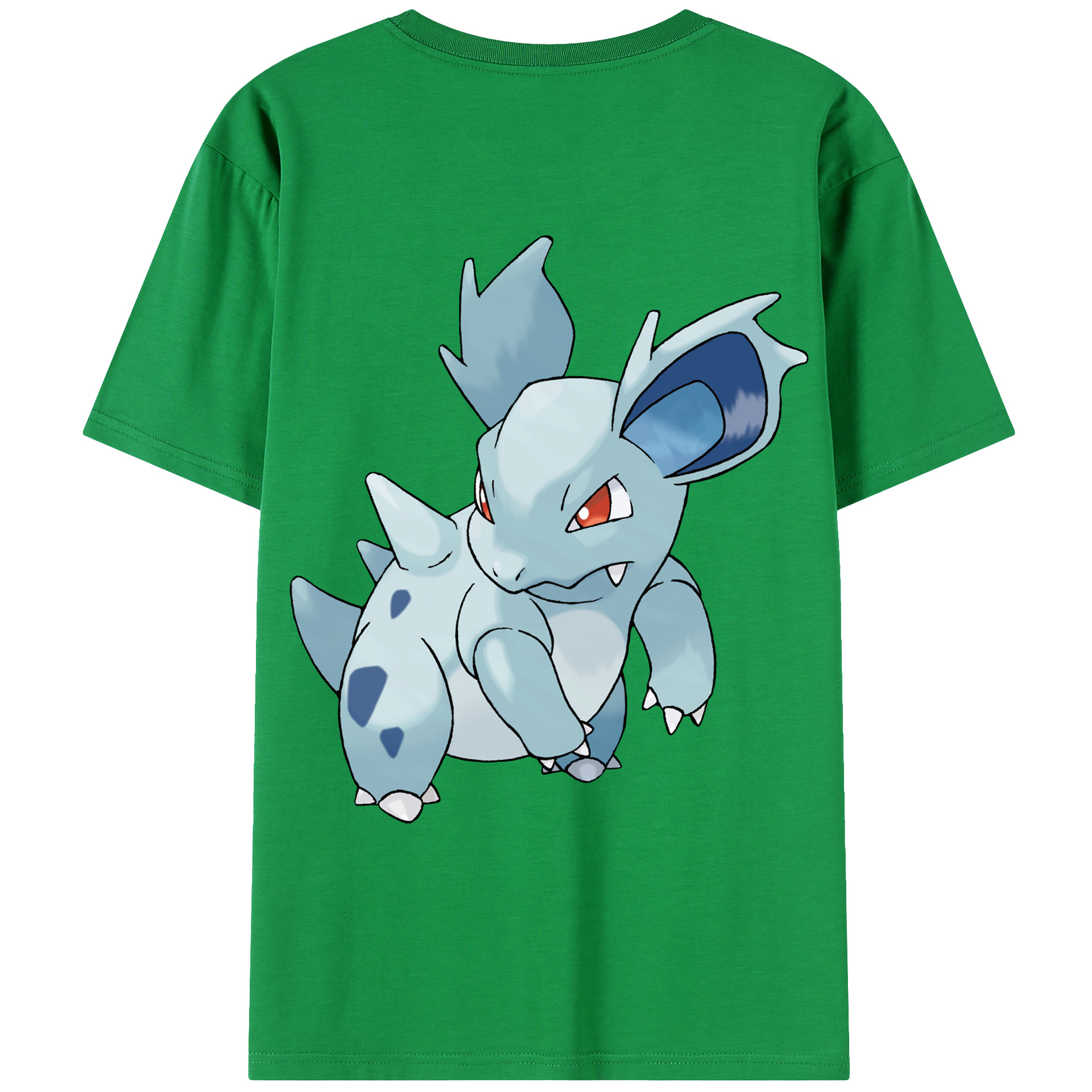 （画像用） ポケットモンスター Pokémon 綿100％ メンズ半袖Tシャツ（バックプリント） 通気性