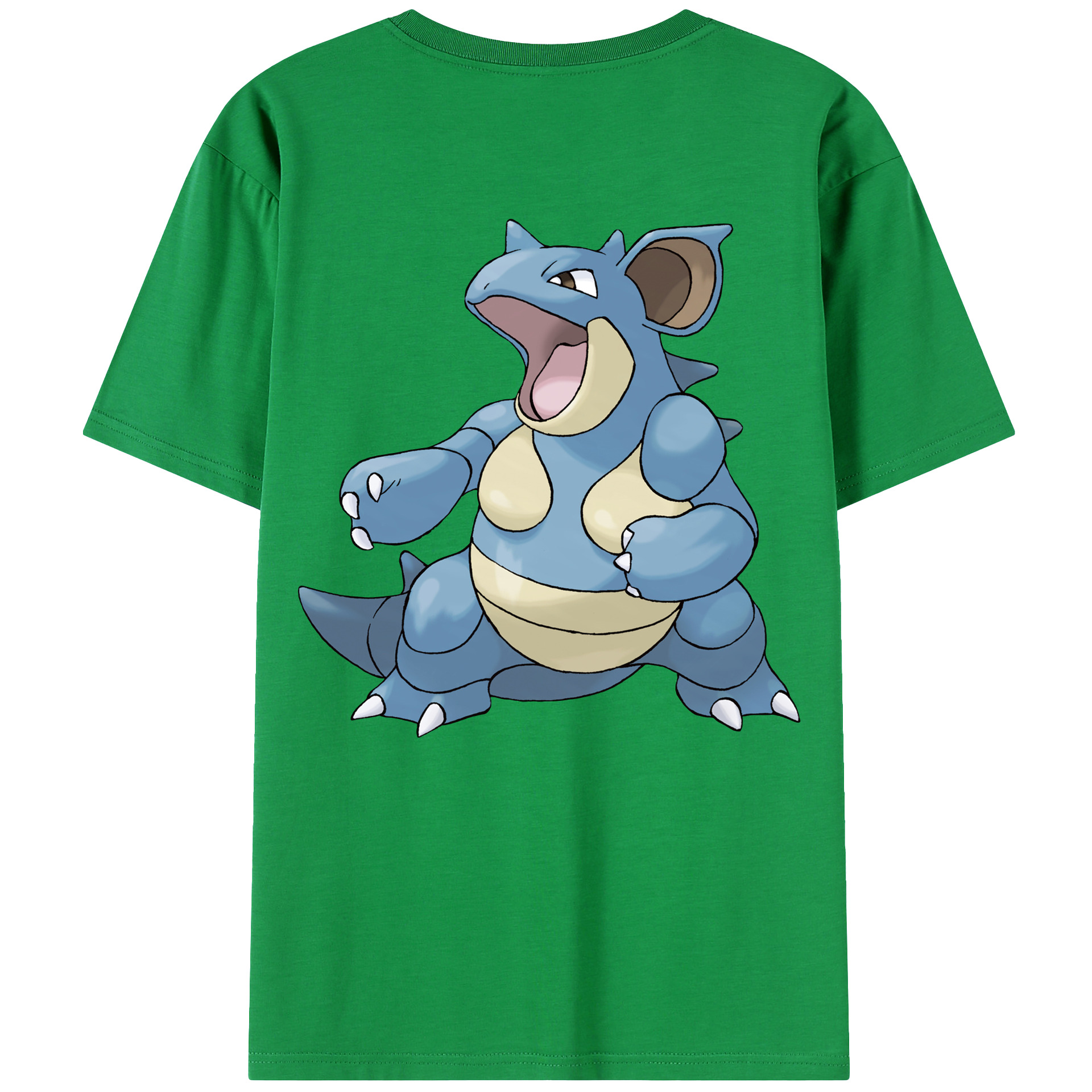 （画像用） ポケットモンスター Pokémon 綿100％ メンズ半袖Tシャツ（バックプリント） 通気性