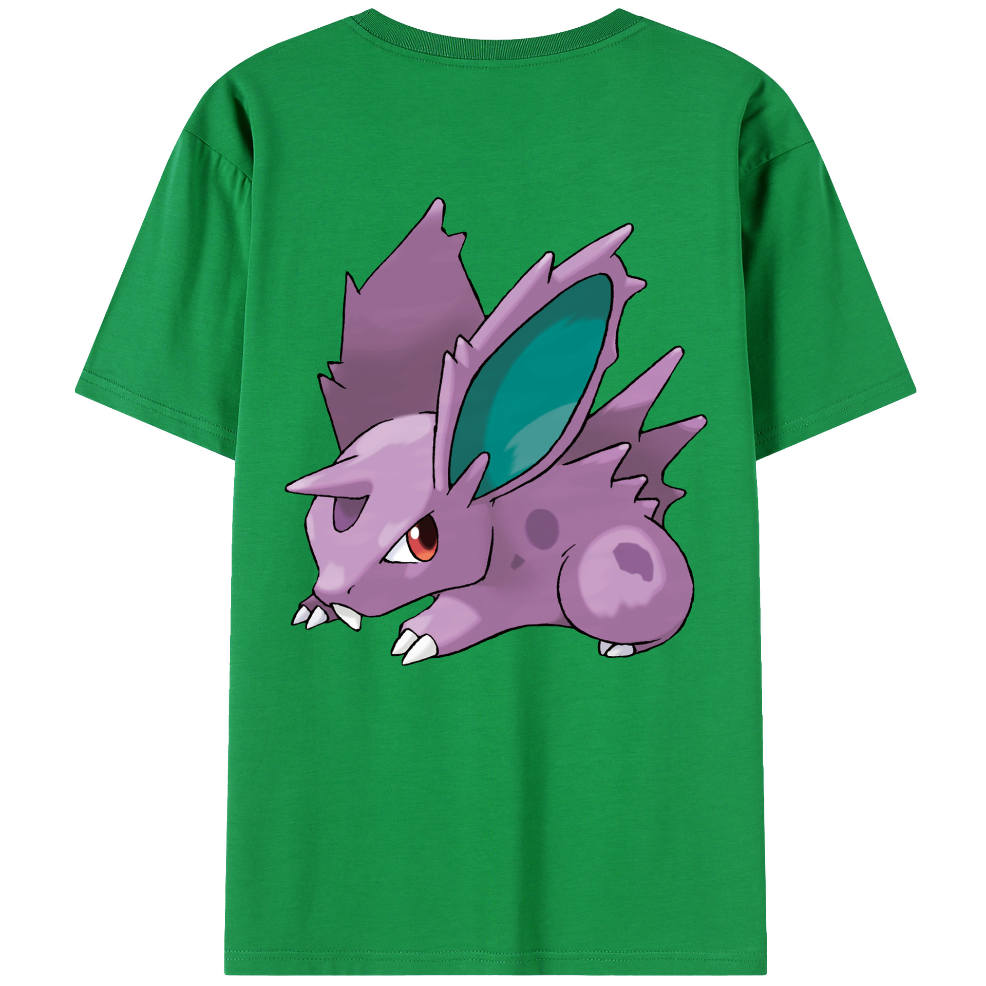 （画像用） ポケットモンスター Pokémon 綿100％ メンズ半袖Tシャツ（バックプリント） 通気性