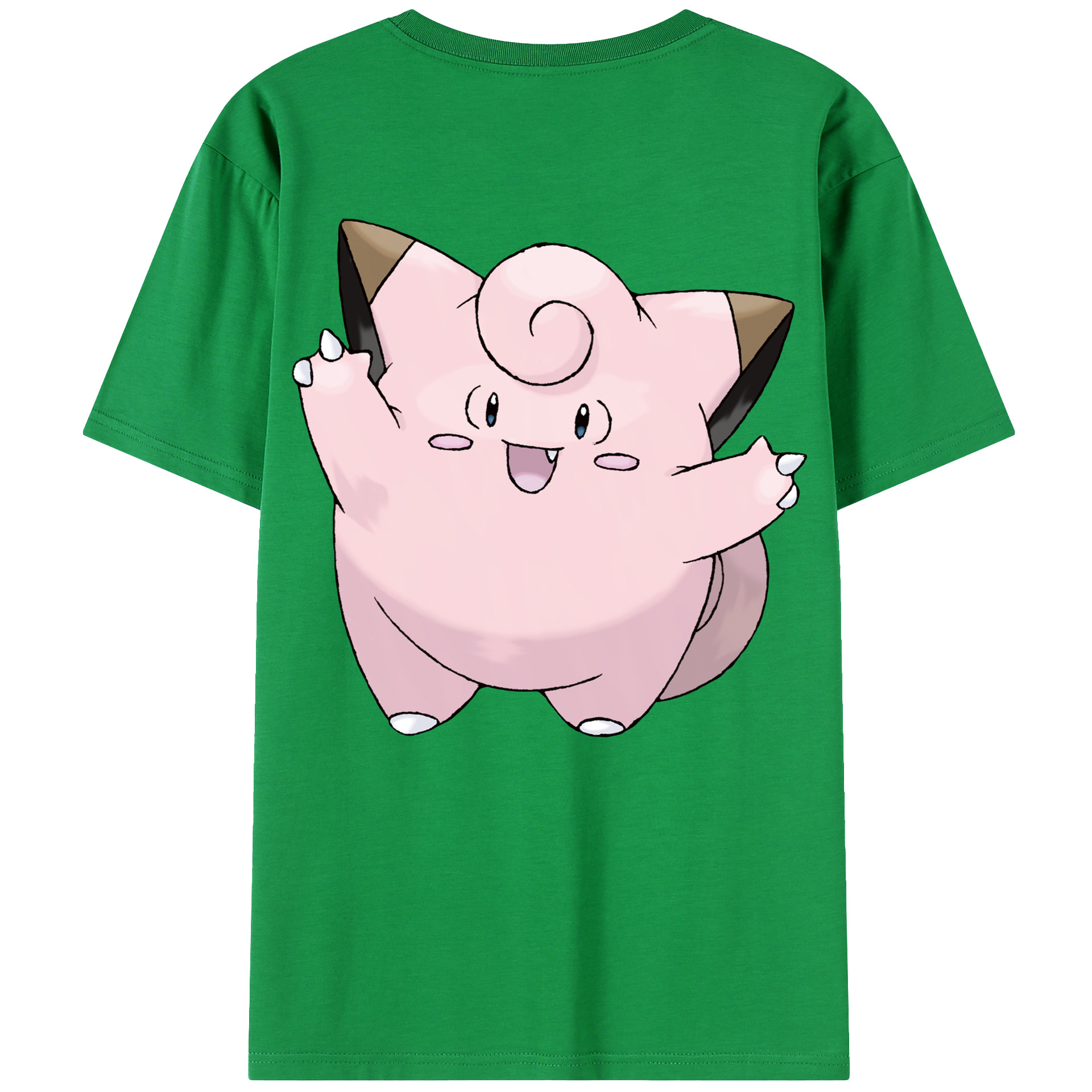 （画像用） ポケットモンスター Pokémon 綿100％ メンズ半袖Tシャツ（バックプリント） 通気性