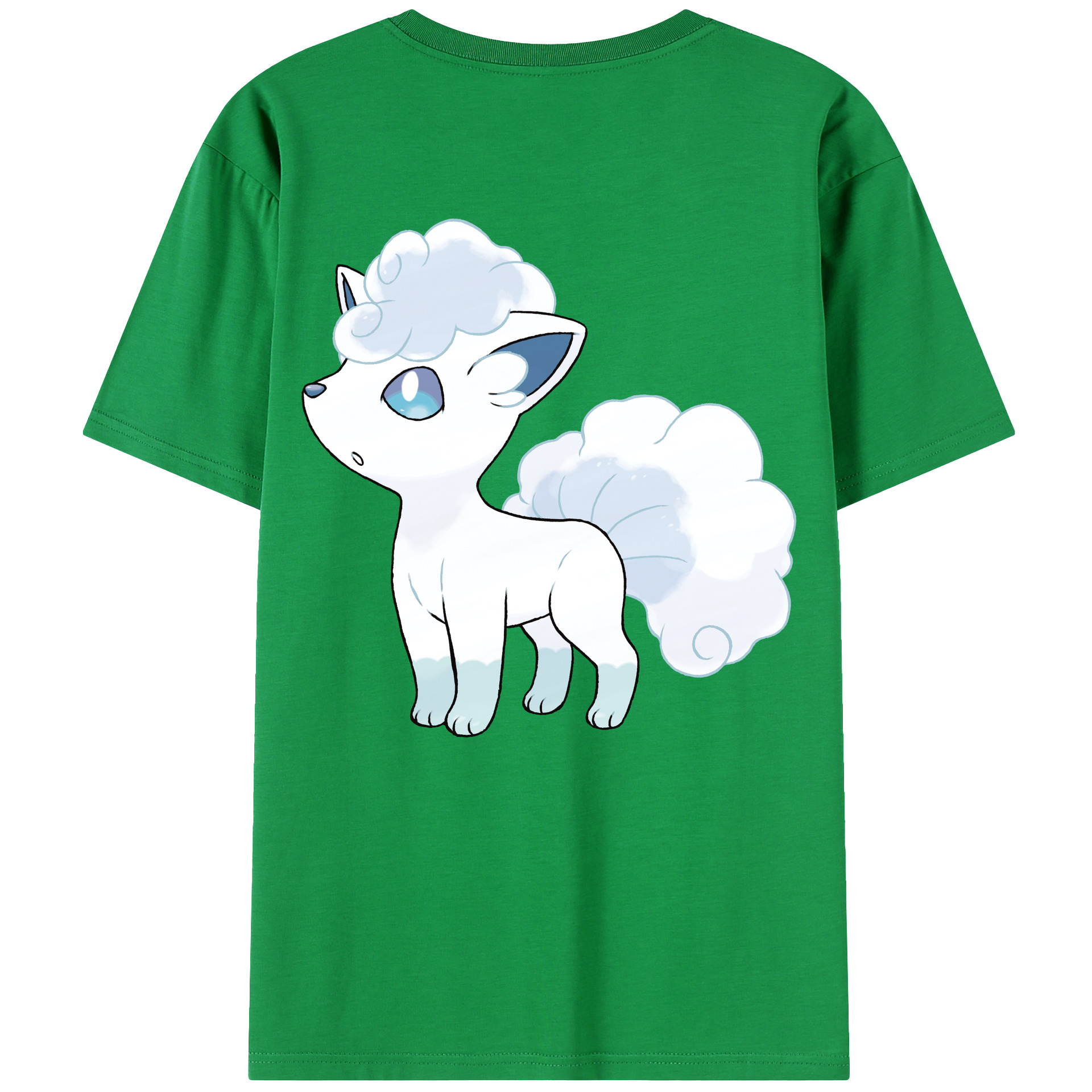 （画像用） ポケットモンスター Pokémon 綿100％ メンズ半袖Tシャツ（バックプリント） 通気性