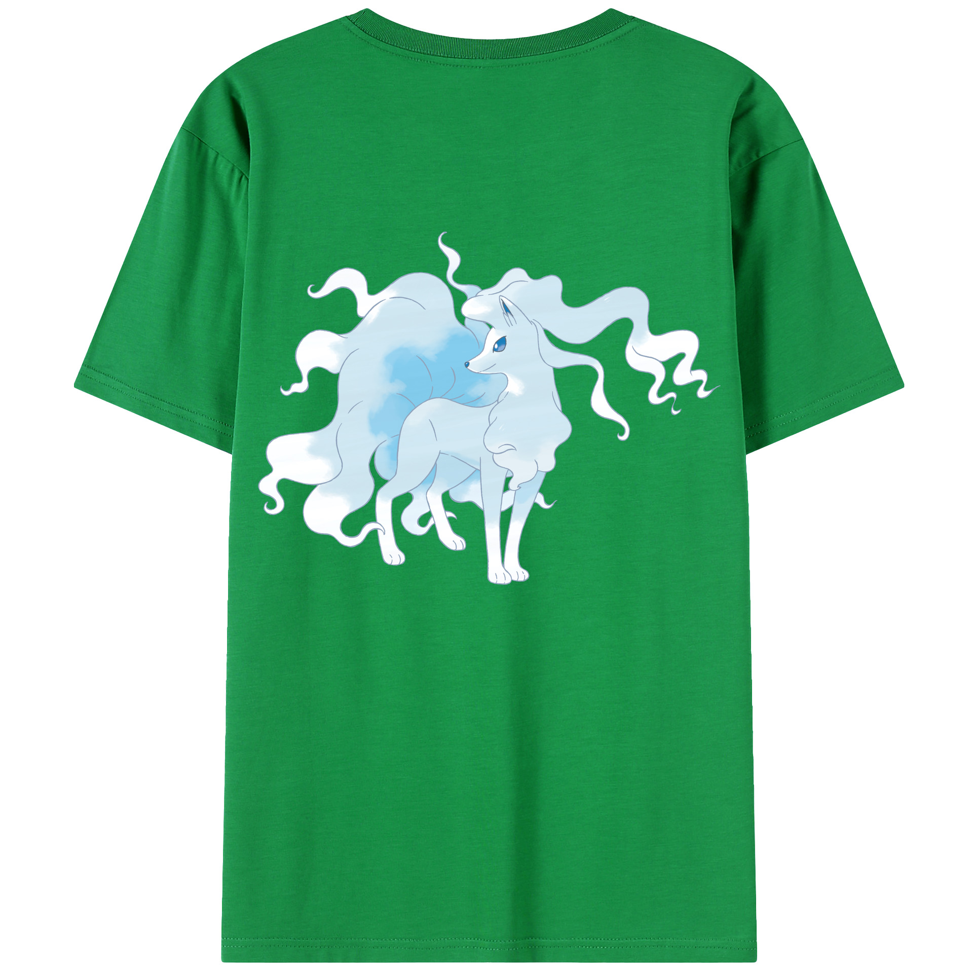 （画像用） ポケットモンスター Pokémon 綿100％ メンズ半袖Tシャツ（バックプリント） 通気性