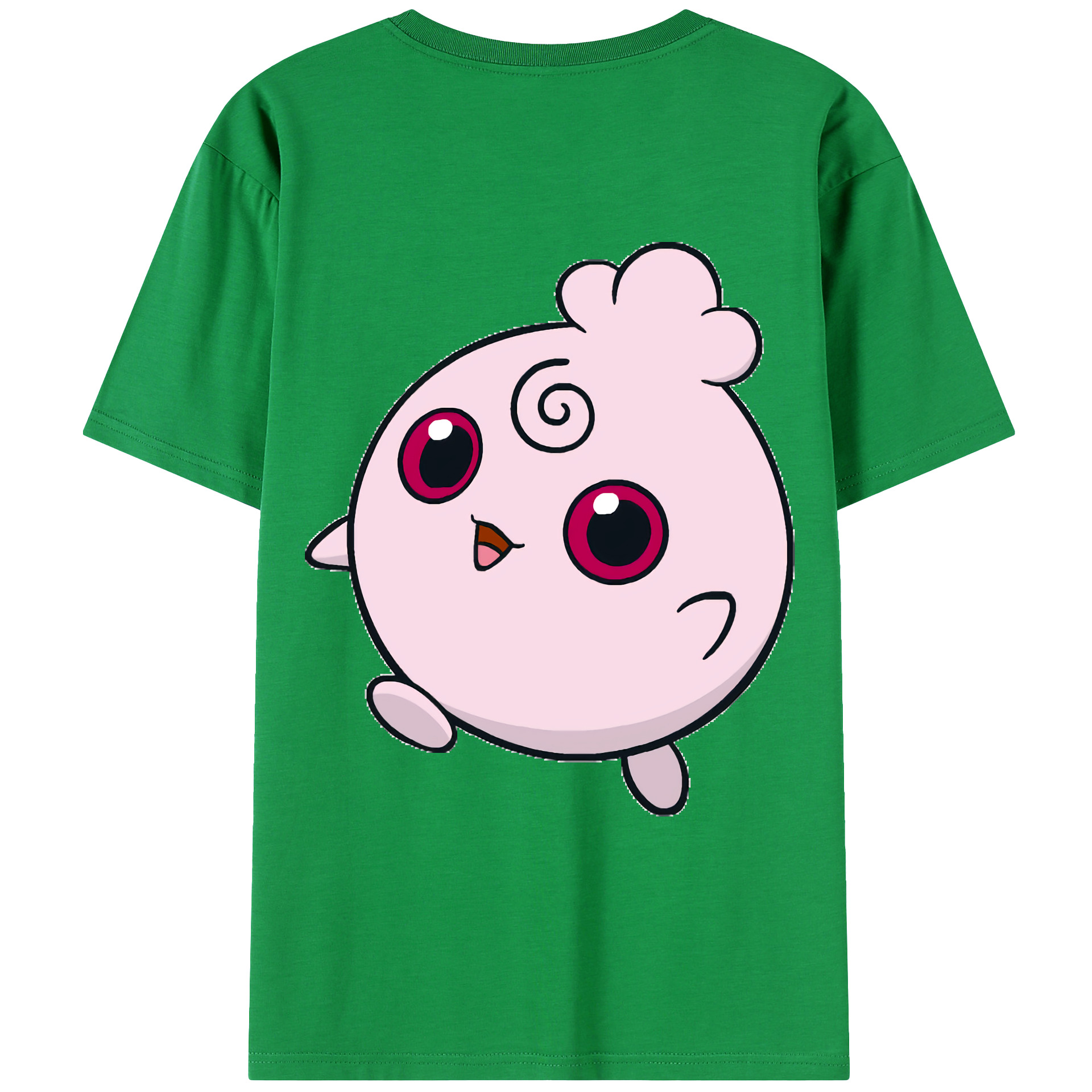 （画像用） ポケットモンスター Pokémon 綿100％ メンズ半袖Tシャツ（バックプリント） 通気性