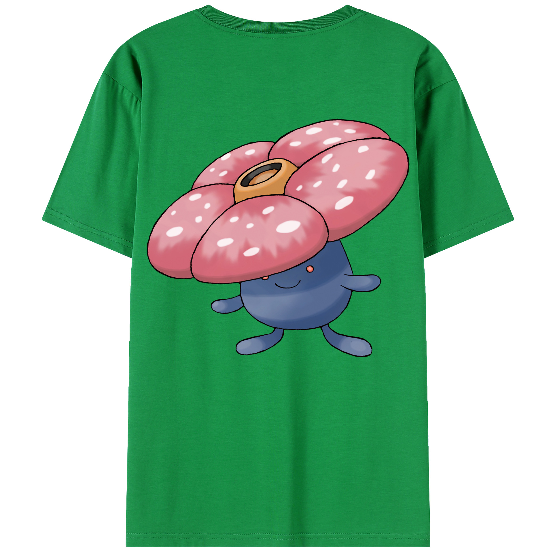 （画像用） ポケットモンスター Pokémon 綿100％ メンズ半袖Tシャツ（バックプリント） 通気性