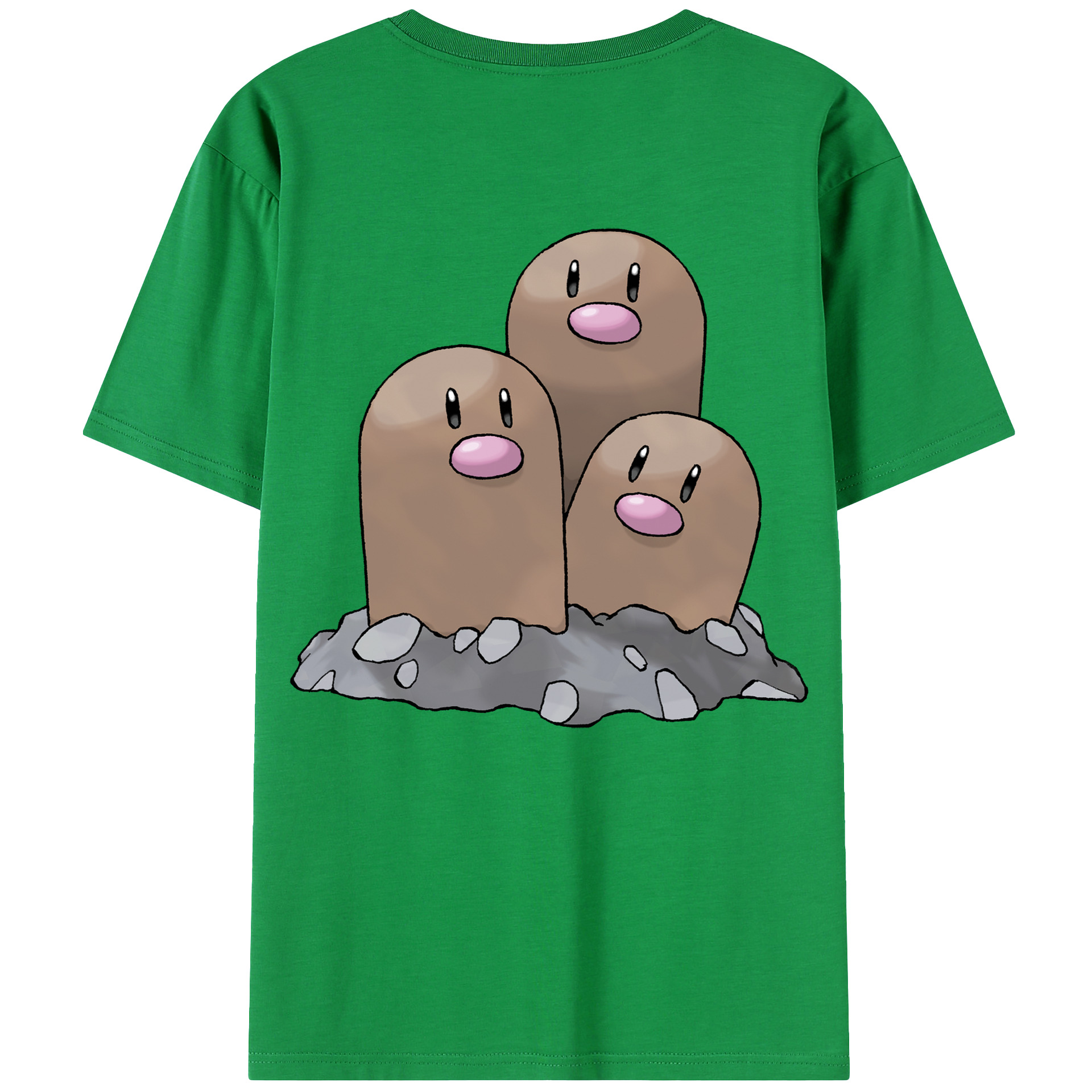 （画像用） ポケットモンスター Pokémon 綿100％ メンズ半袖Tシャツ（バックプリント） 通気性
