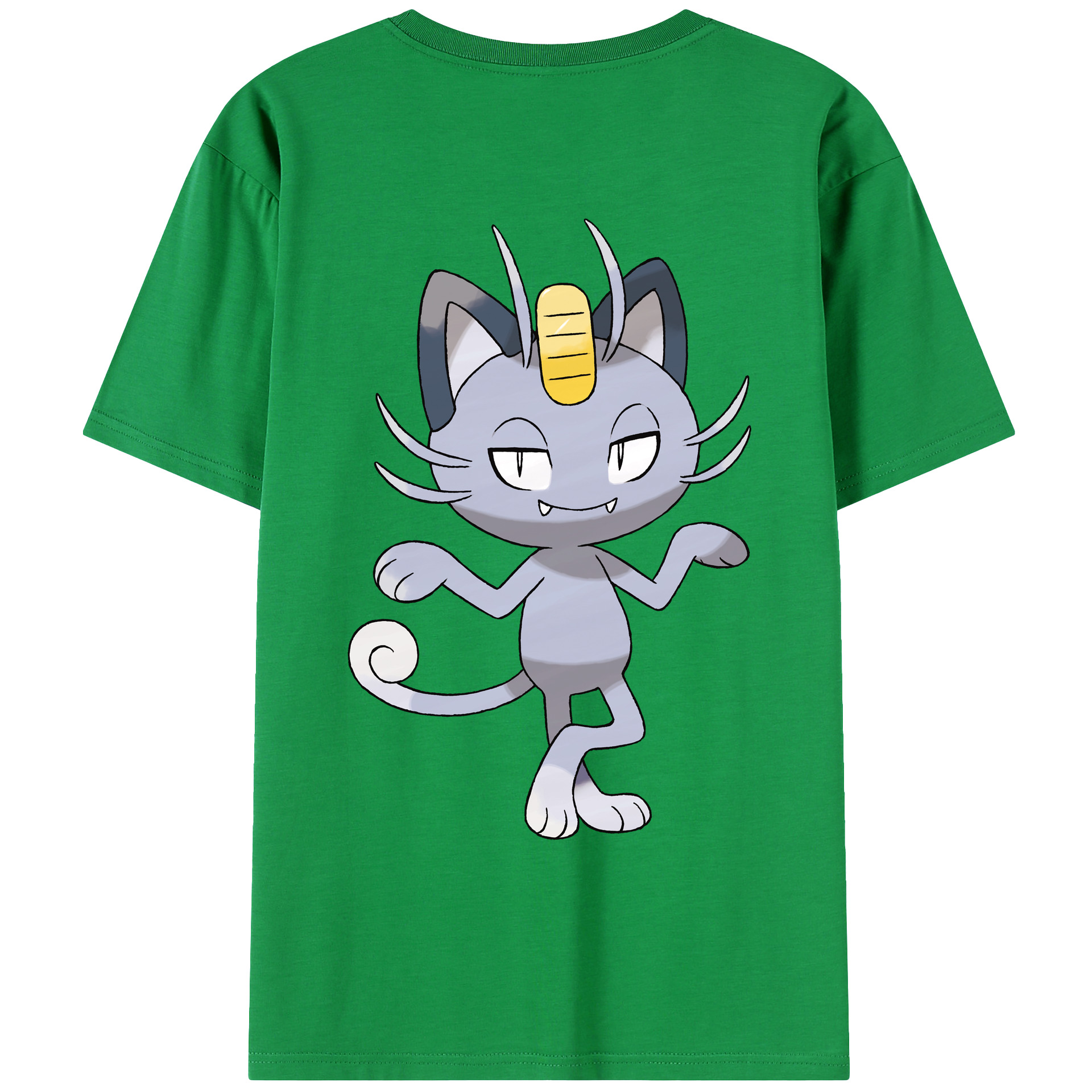 （画像用） ポケットモンスター Pokémon 綿100％ メンズ半袖Tシャツ（バックプリント） 通気性