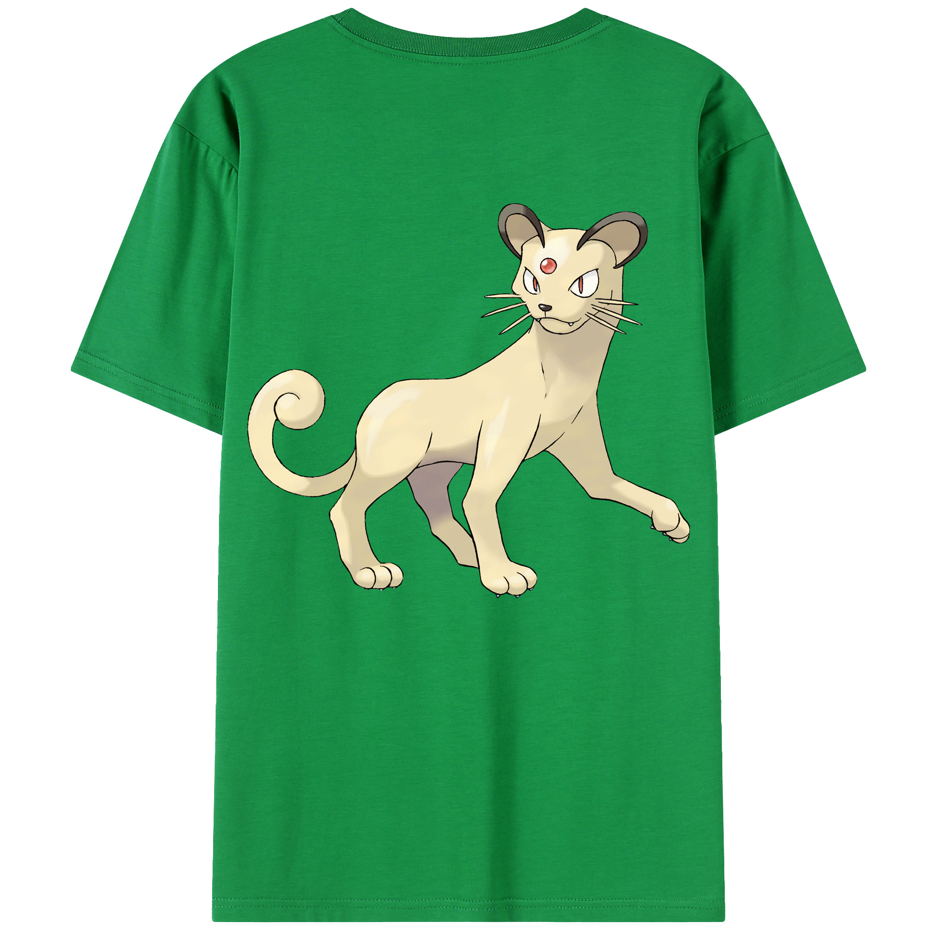 （画像用） ポケットモンスター Pokémon 綿100％ メンズ半袖Tシャツ（バックプリント） 通気性