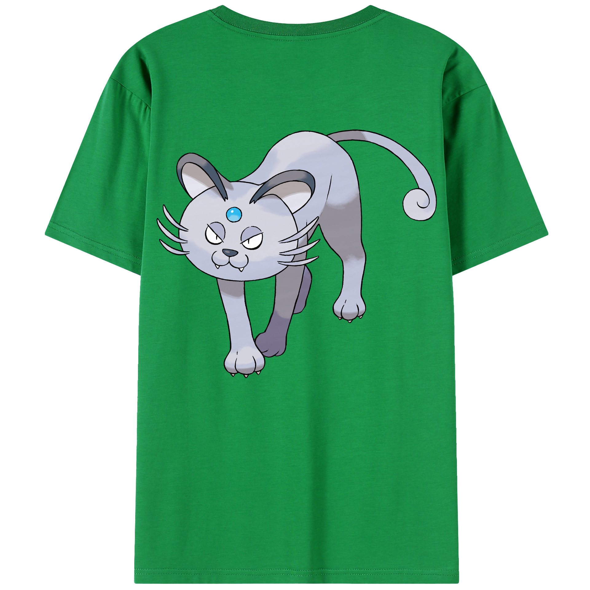 （画像用） ポケットモンスター Pokémon 綿100％ メンズ半袖Tシャツ（バックプリント） 通気性